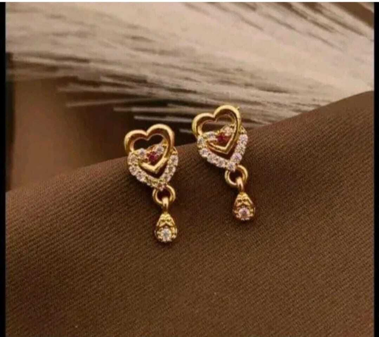 Image of VIAANA CREATION 1 gram gold earrings for womens and girls Alloy Stud Earring