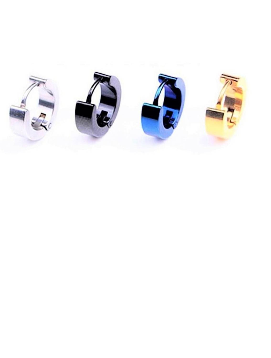 ANORI Mens Women girls boys Valentine Multi Hoop Bali earrings combo stylish design Steel, Stainless Steel, Brass, Copper Hoop Earring, Stud Earring