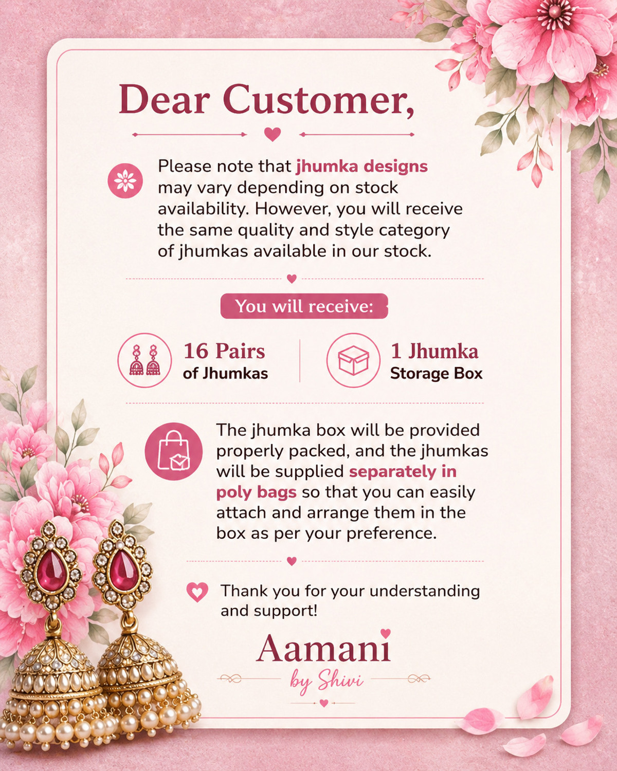 Image of Aamani Producation Jhumka Box Set Alloy Jhumki Earring