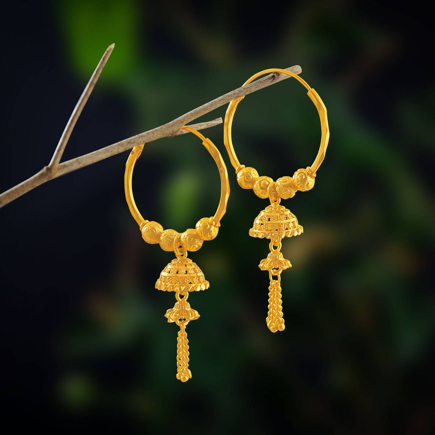 Raj And Deb Traditional Tample Earring Collection For Women Brass Jhumki Earring