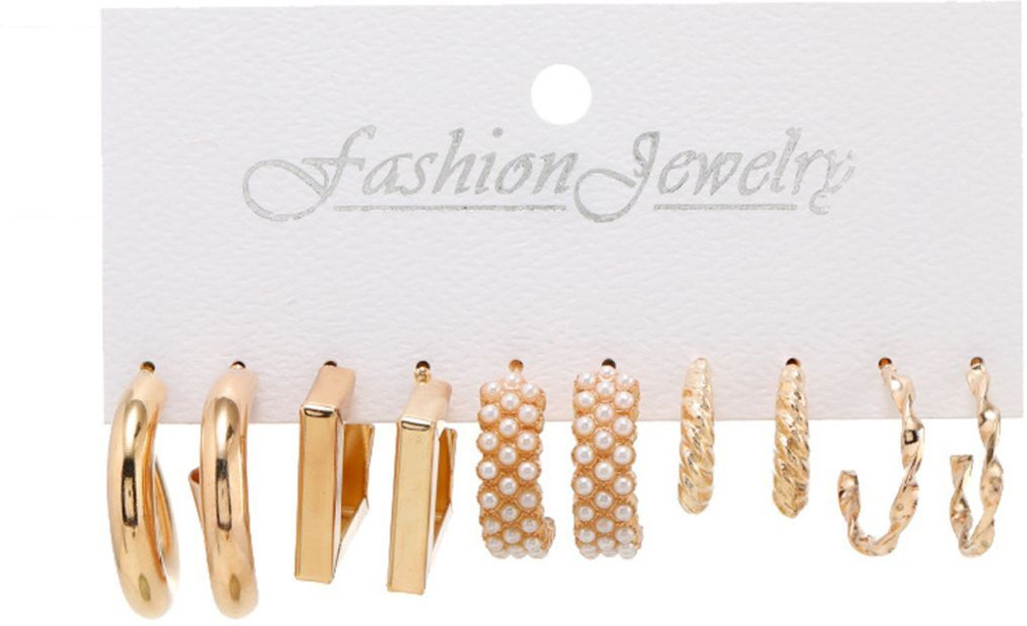 Image of Vembley Combo of 5 Western Earring For Women /Girls Pearl Alloy Stud Earring