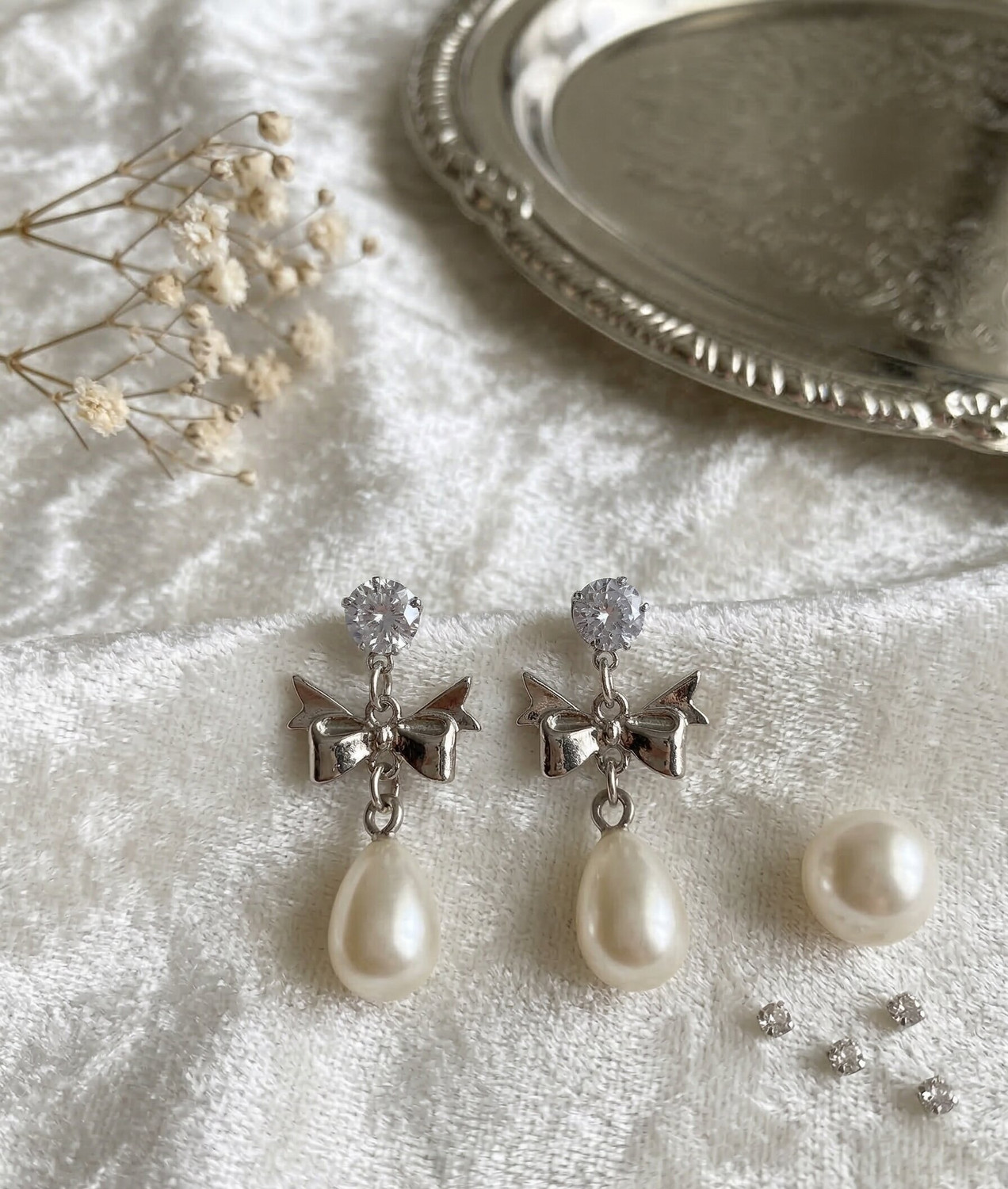 Image of khattu enterprises Korean Earrings for women ang girls Pack of 8 Best Gift for Her Beads Alloy Earring Set