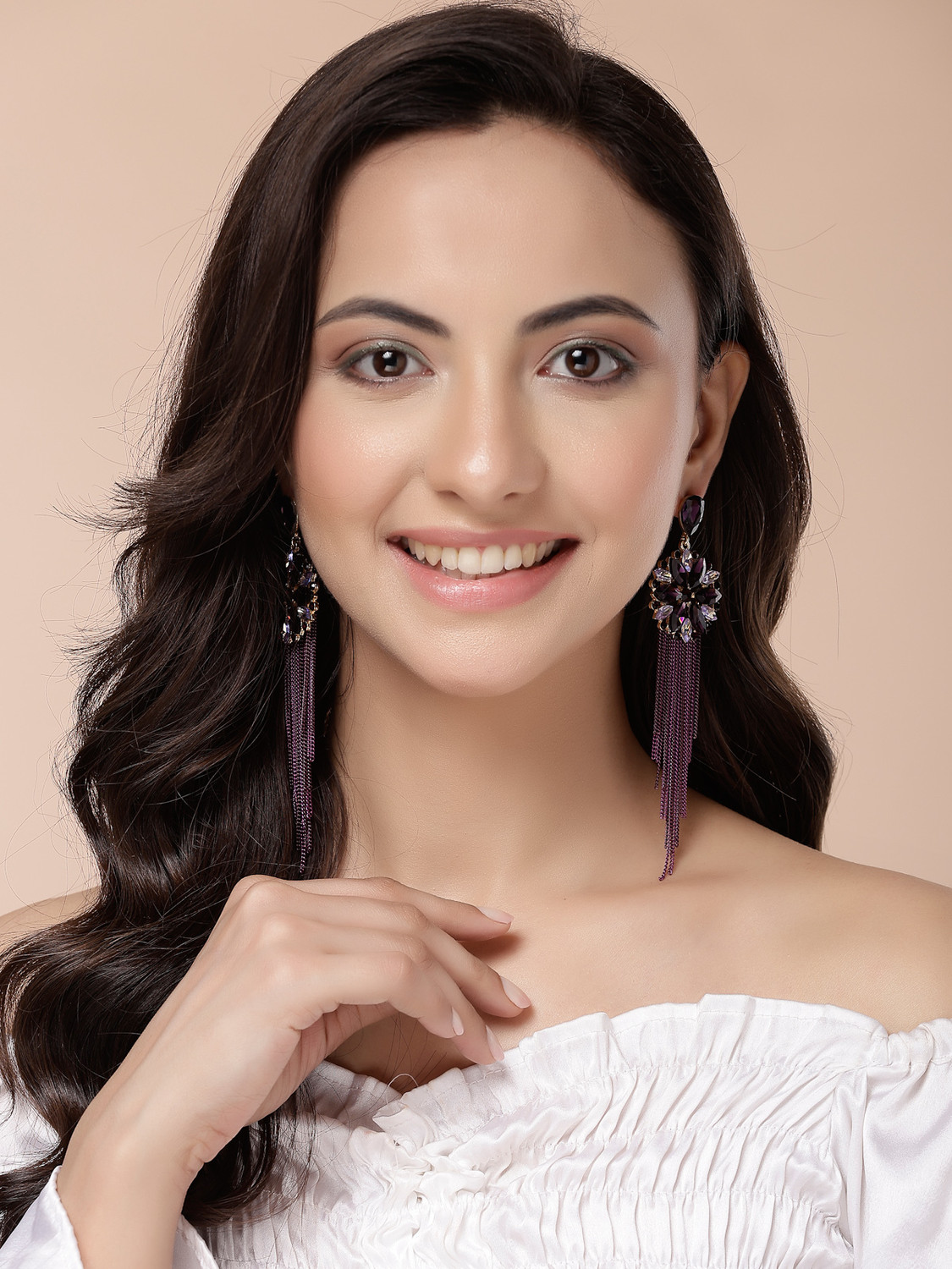 Image of Scintillare by Sukkhi Gold Plated Dangle Earrings for Women Alloy Drops & Danglers