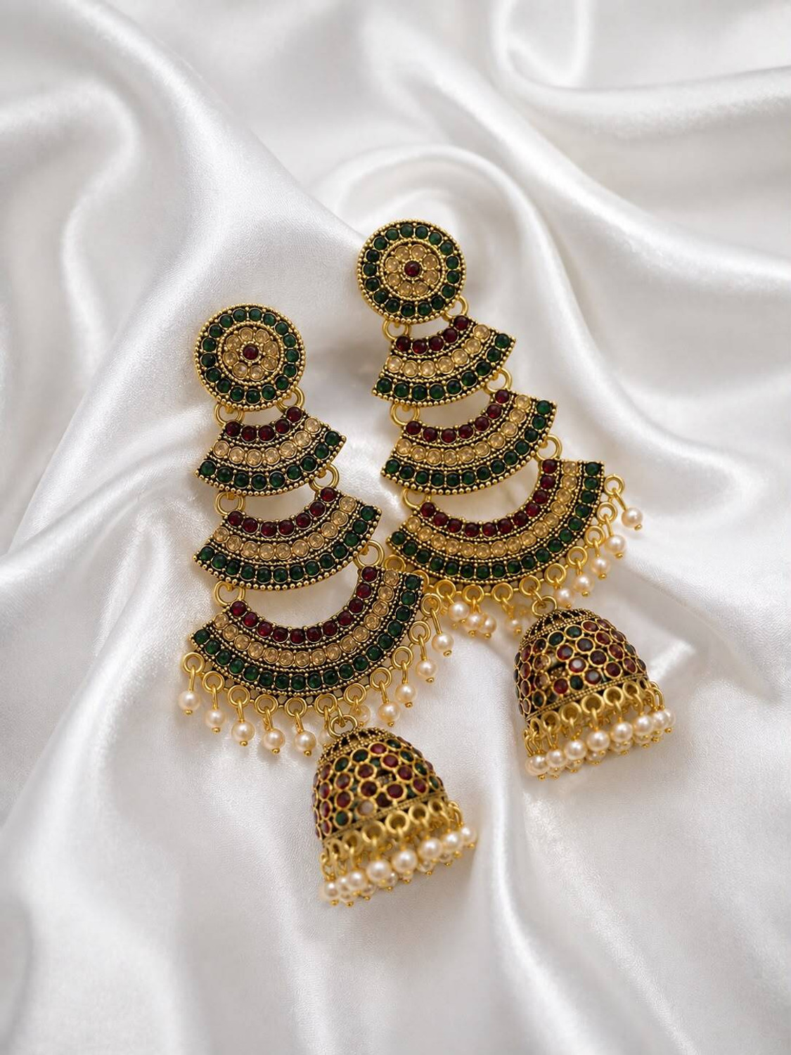 Image of corena Traditional & Designer Earring for Women and Girl Lightweight Alloy Jhumki Earring