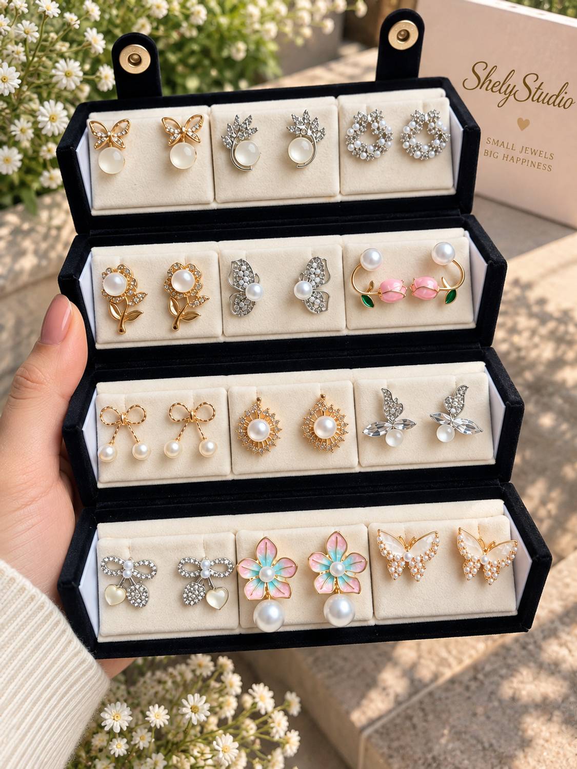Aurnique Shely Studio Korean Earrings Set - Image 2