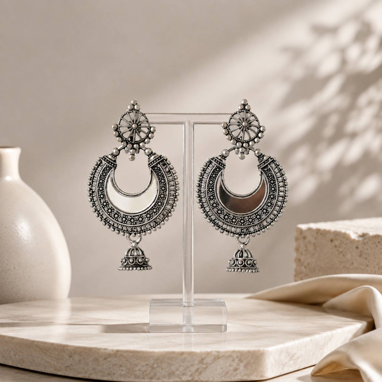 HS BANDHU 12 Earring Combo with Velvet Box - Image 3