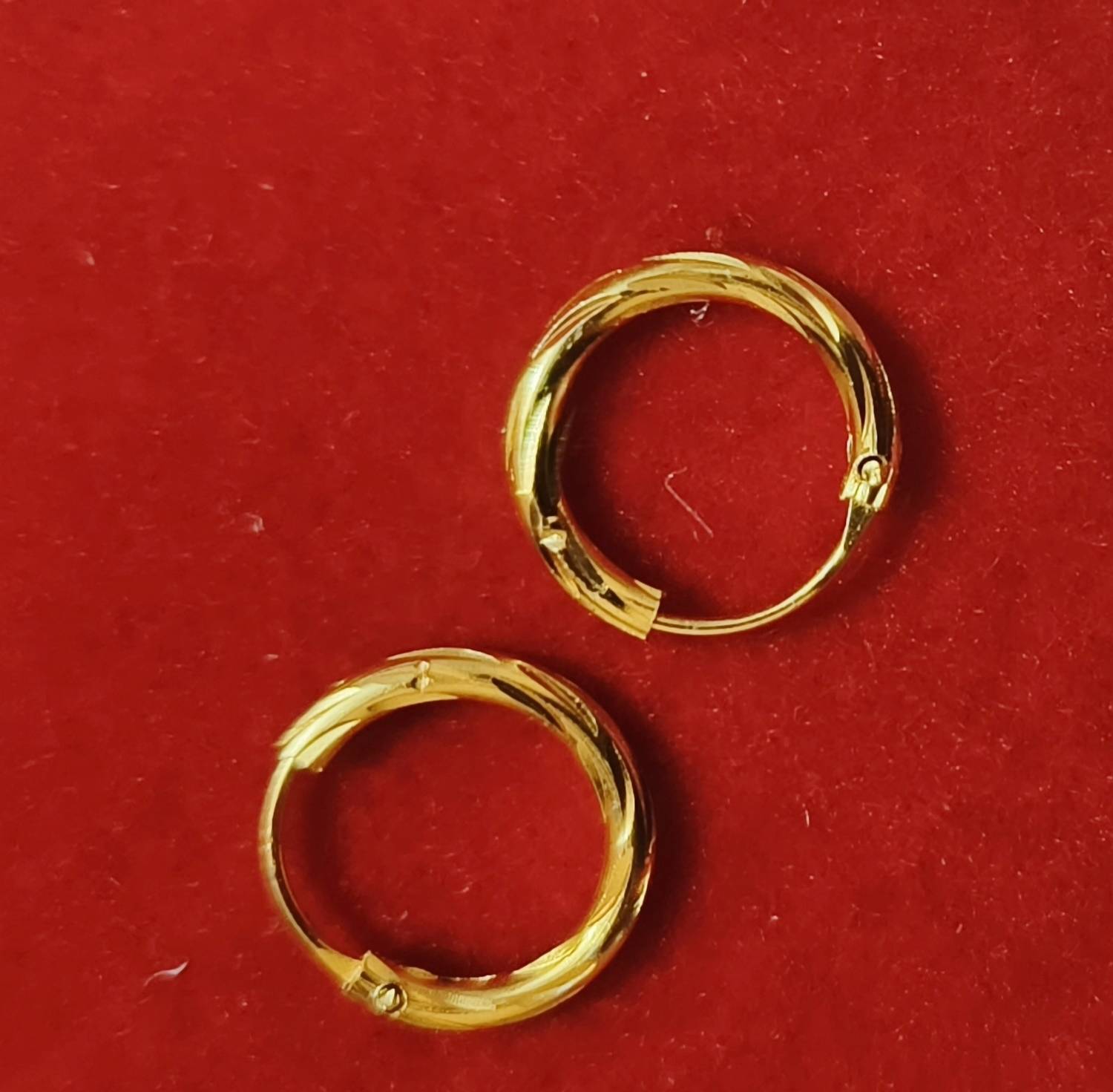 ANSHIKA ENTERPRISES Anshika Enterprises Gold Plated Bali Hoop Earrings for Women Steel Stud Earring