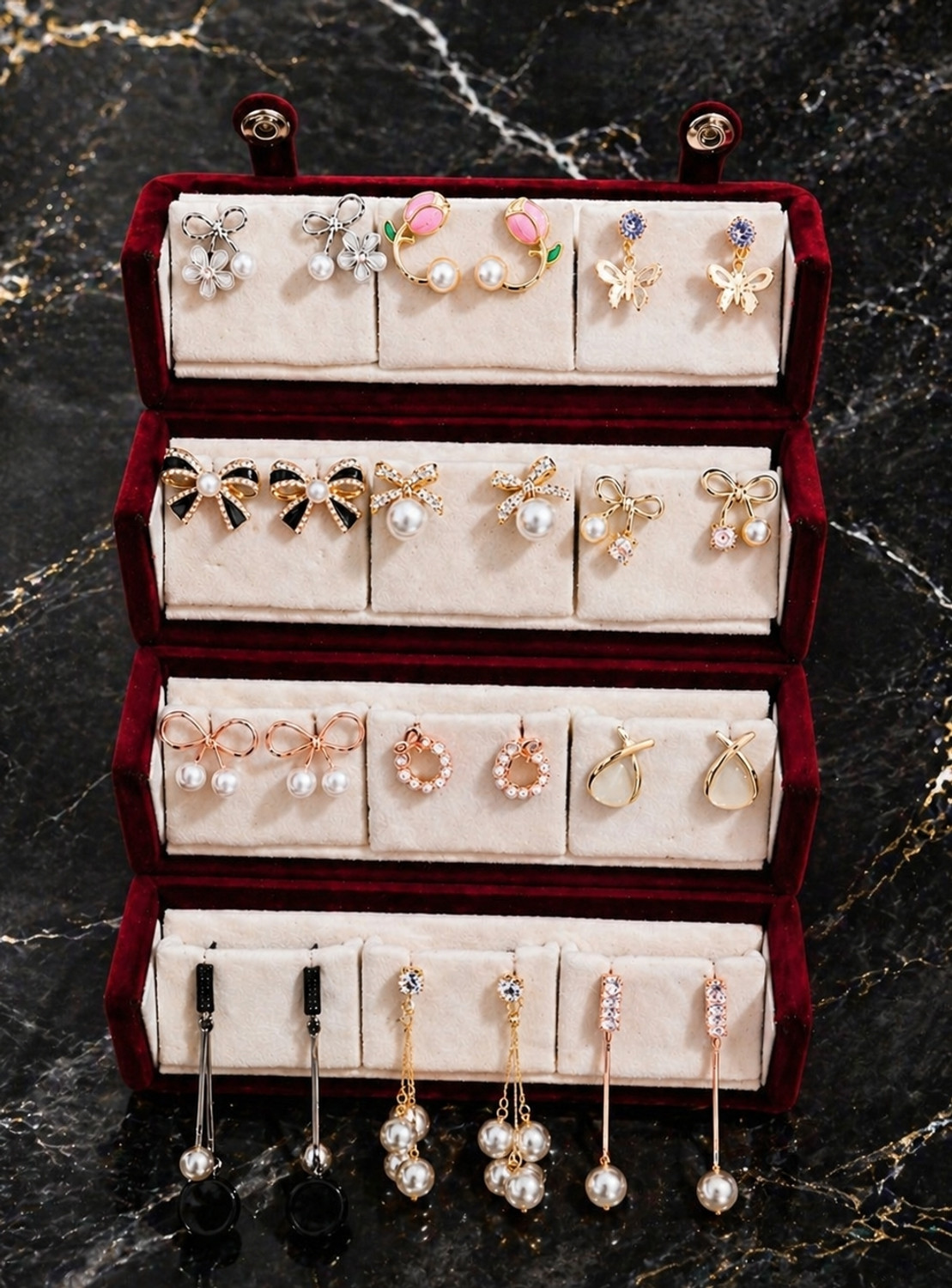 Image of Aashtalifestyle Western jhumka set Alloy Stud Earring, Drops & Danglers, Hoop Earring, Jhumki Earring