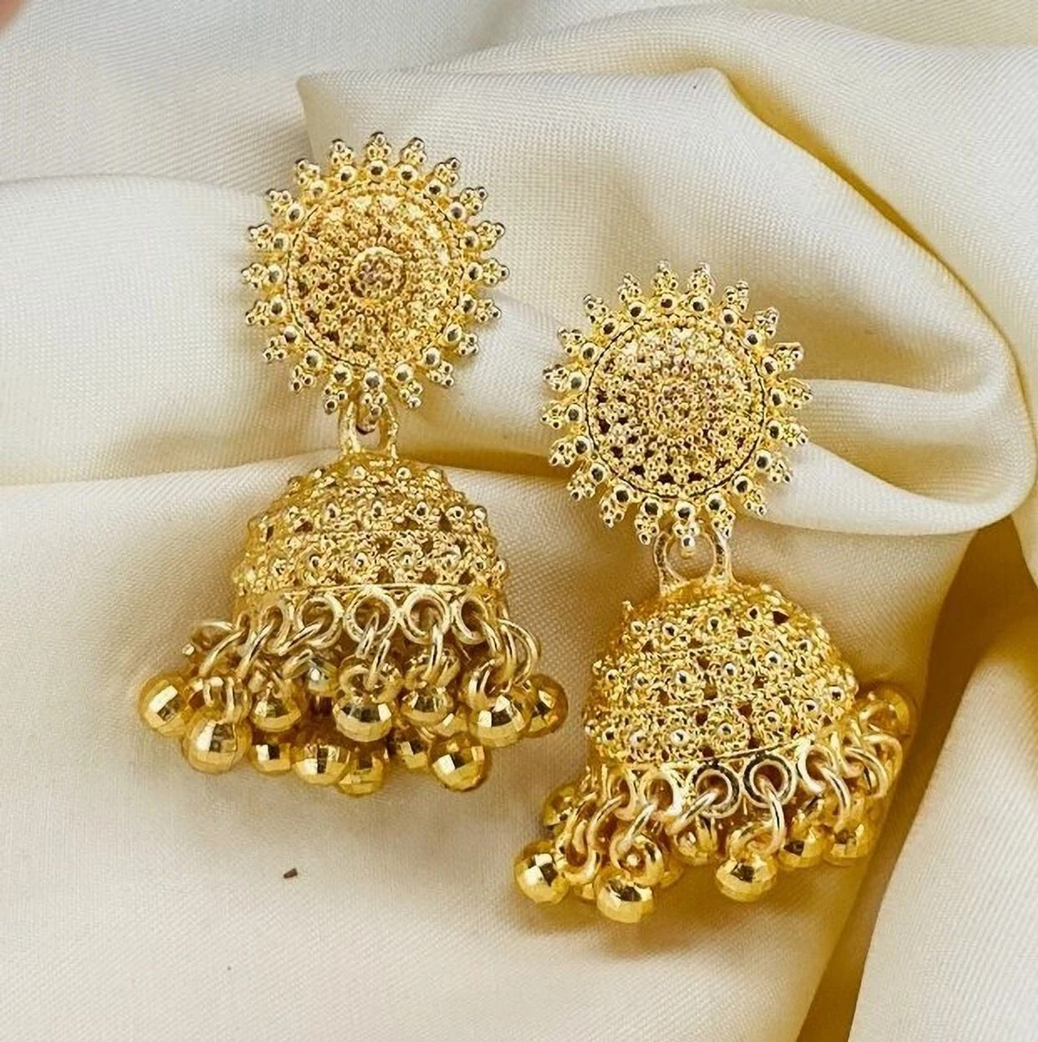 Image of RATNAASYA Oxodised jhumka earrings for women pack of 4 Alloy Jhumki Earring