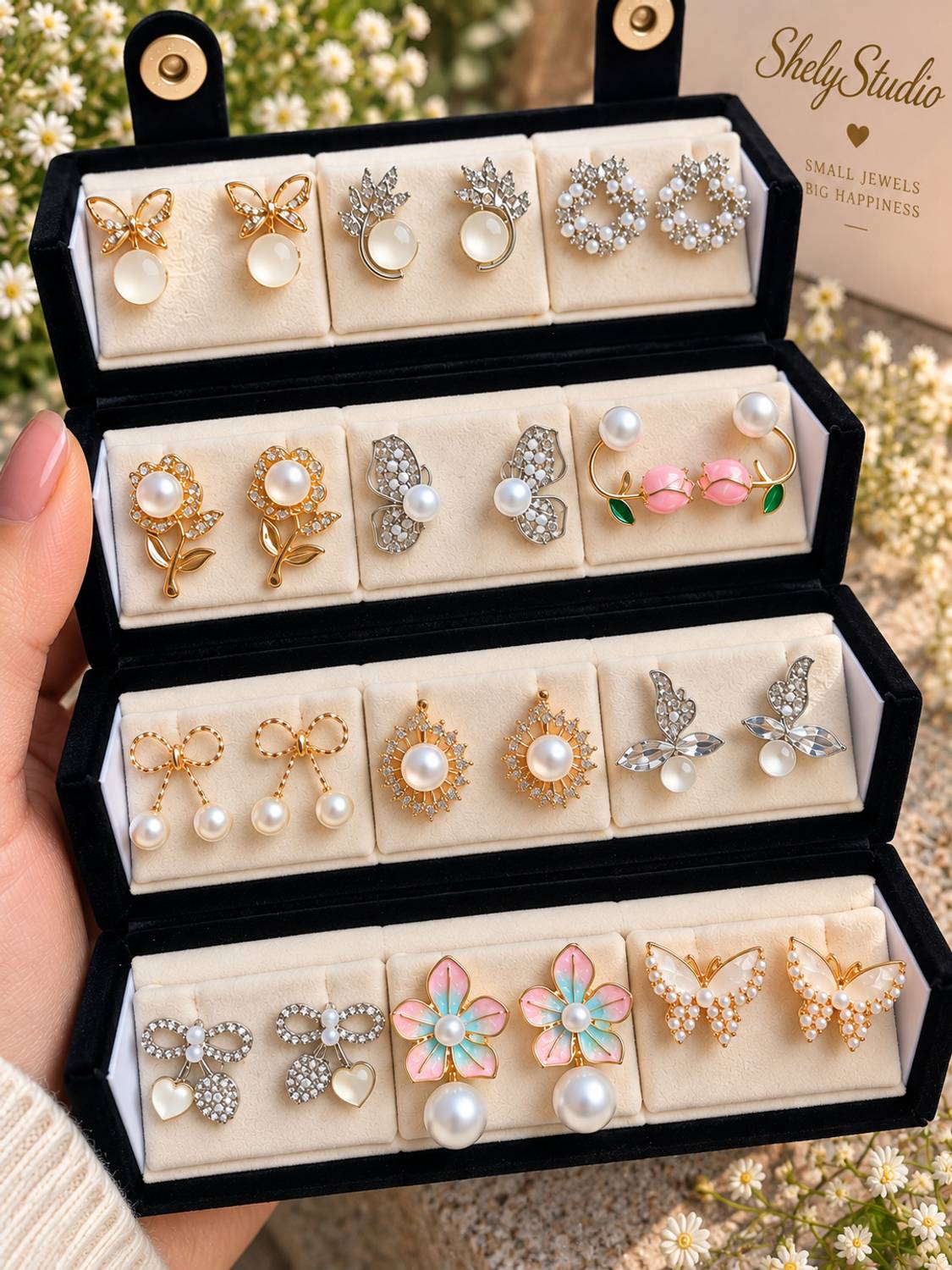 Aurnique Shely Studio Korean Earrings Set - Image 1