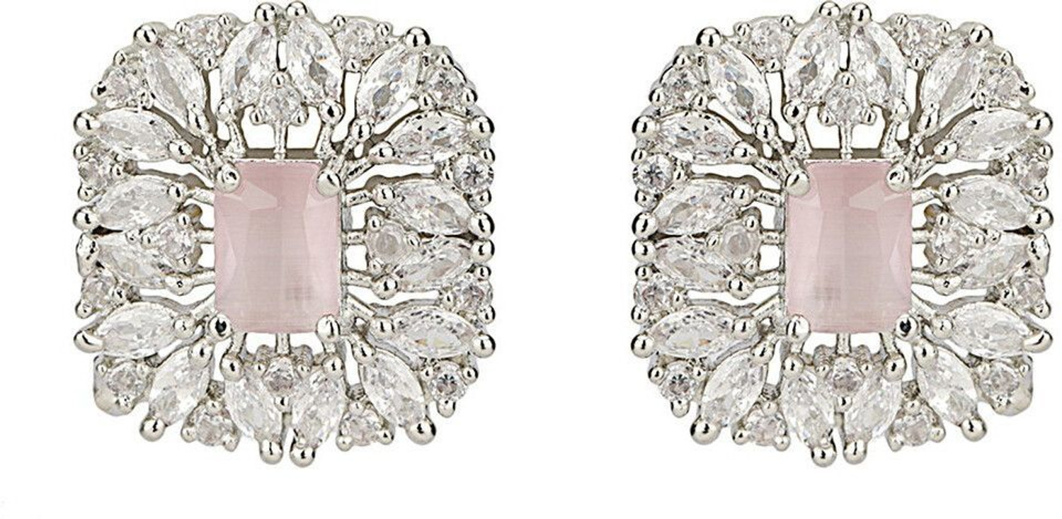 Image of Bhagya Lakshmi Traditional Crystal Alloy Stud Earring