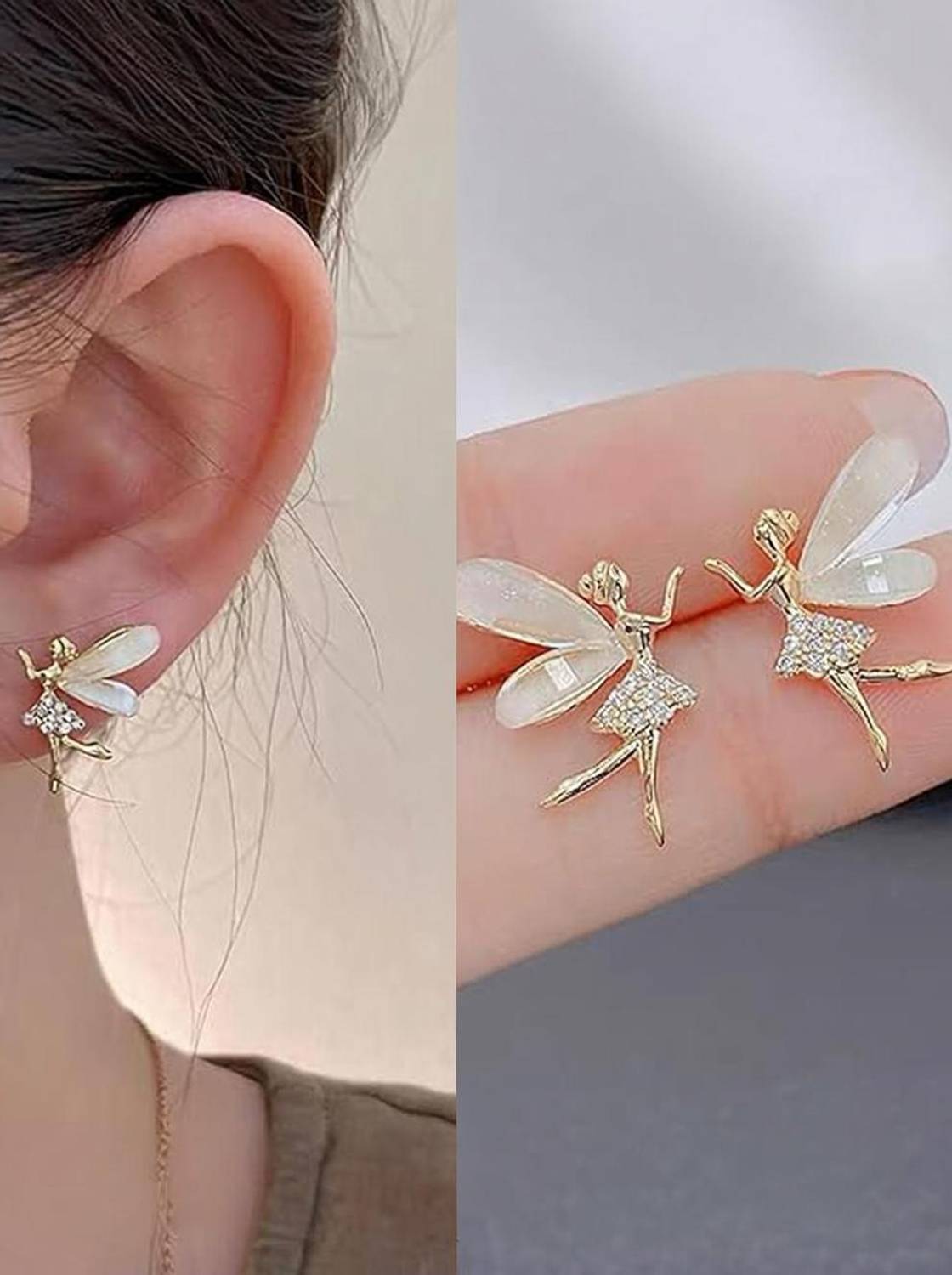 AVIRA ENTERPRISES Elf/Fairy Cute Earring For Women/Girls Alloy Stud Earring
