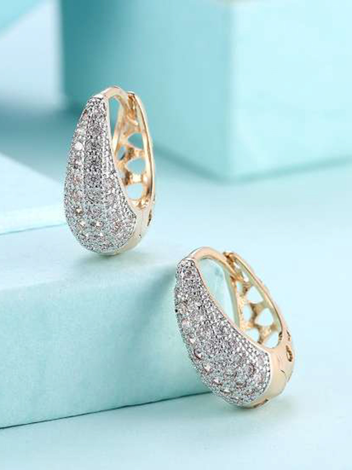 Image of YouBella Stylish Fancy Party wear Jewellery Zircon Alloy Drops & Danglers