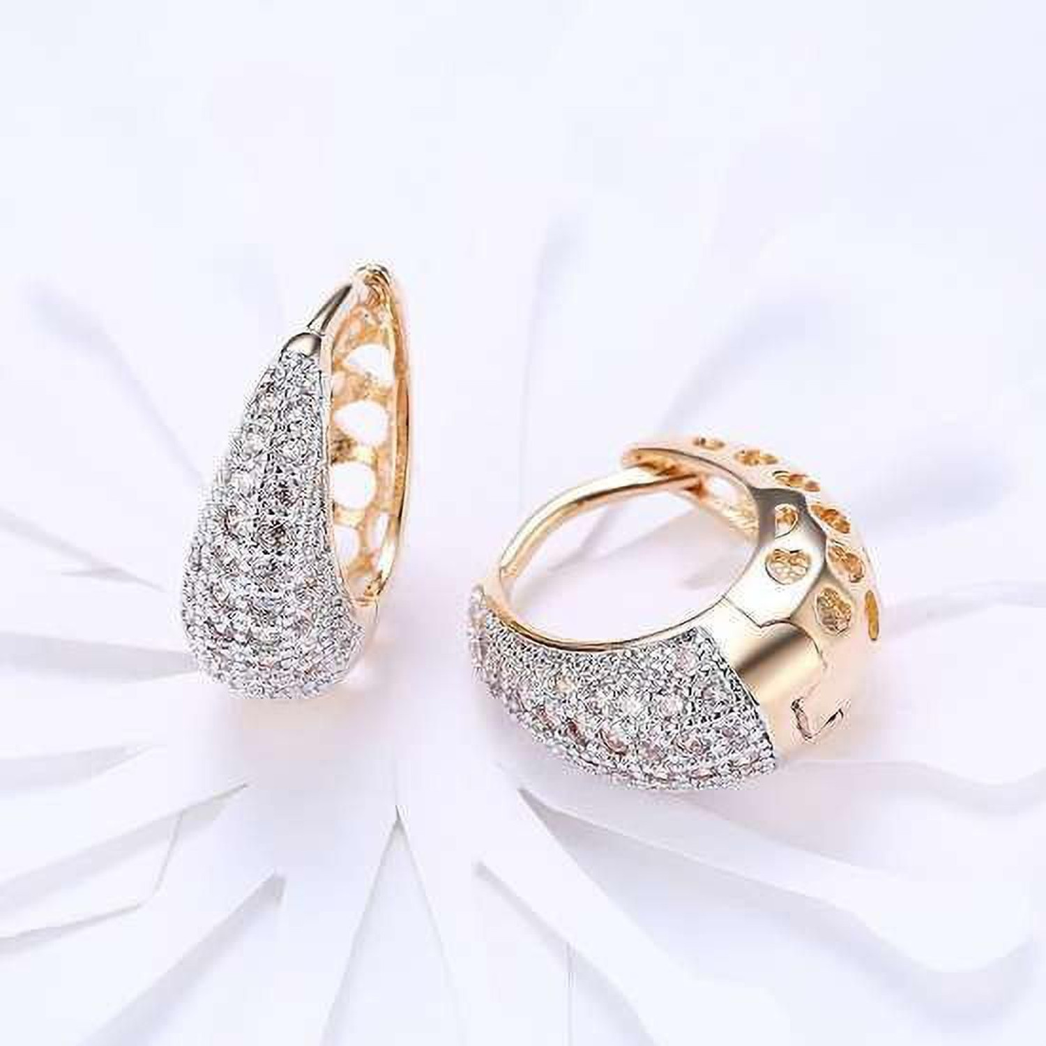 Image of YouBella Stylish Fancy Party wear Jewellery Zircon Alloy Drops & Danglers