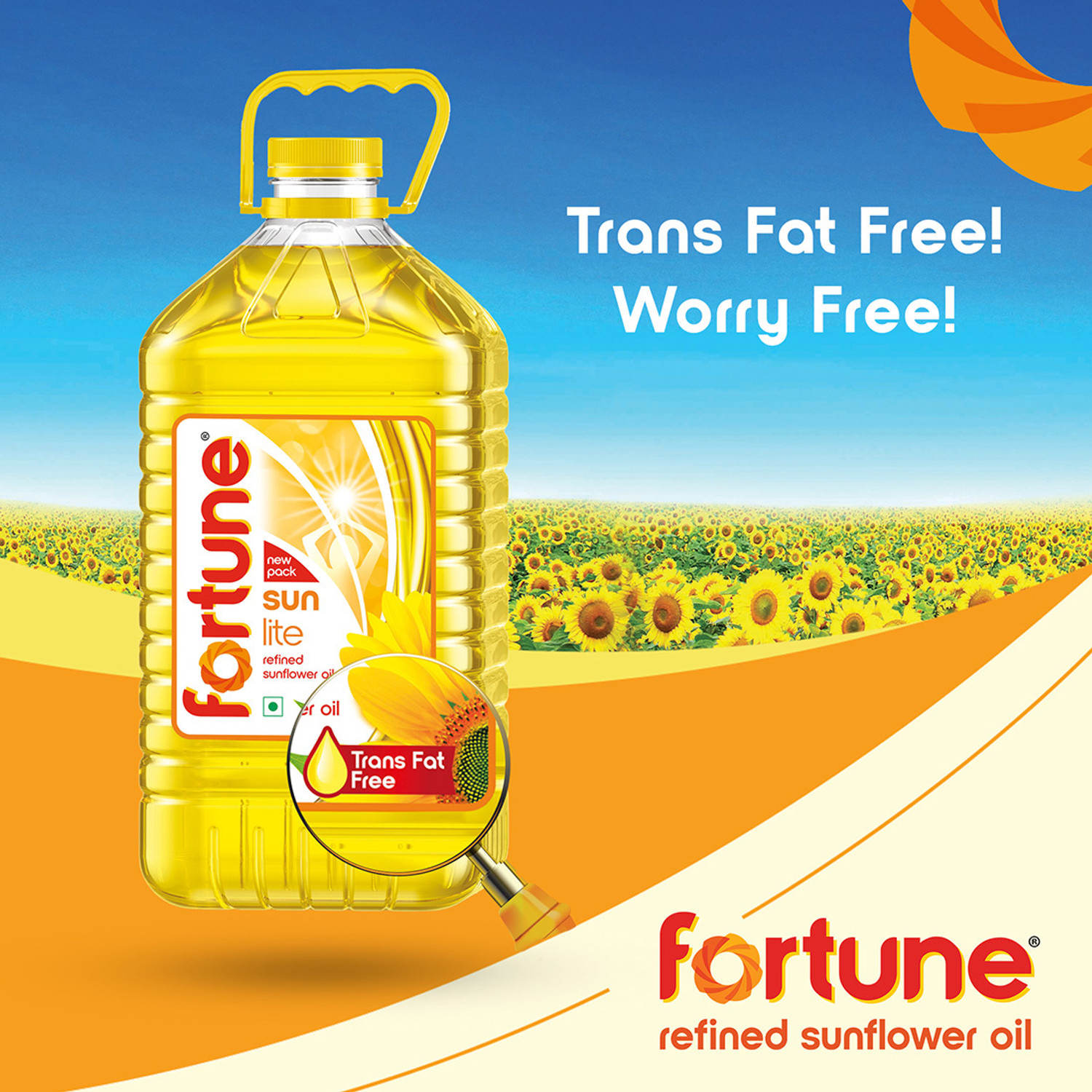 Image of FORTUNE Sunlite Sunflower Oil (4.35 kg)
