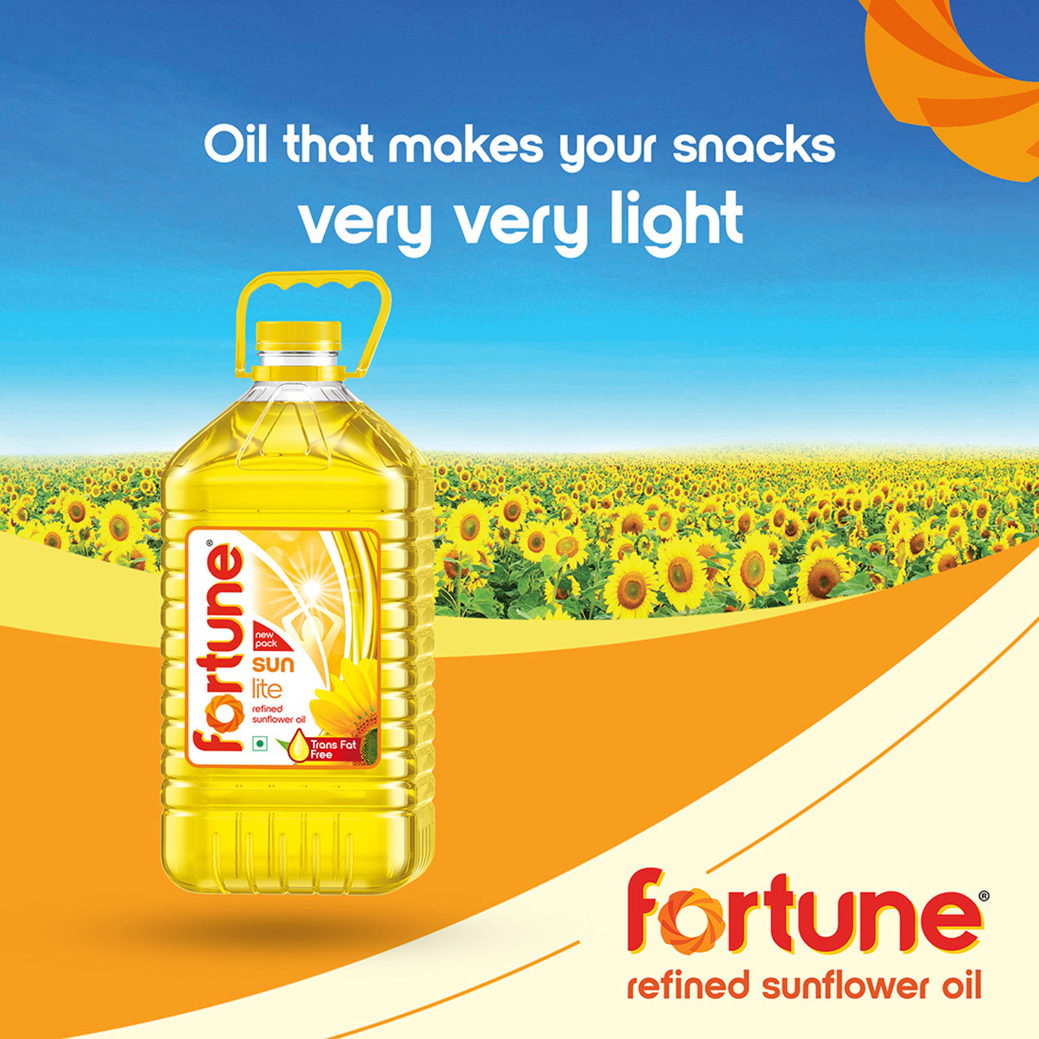 Image of FORTUNE Sunlite Sunflower Oil (4.35 kg)