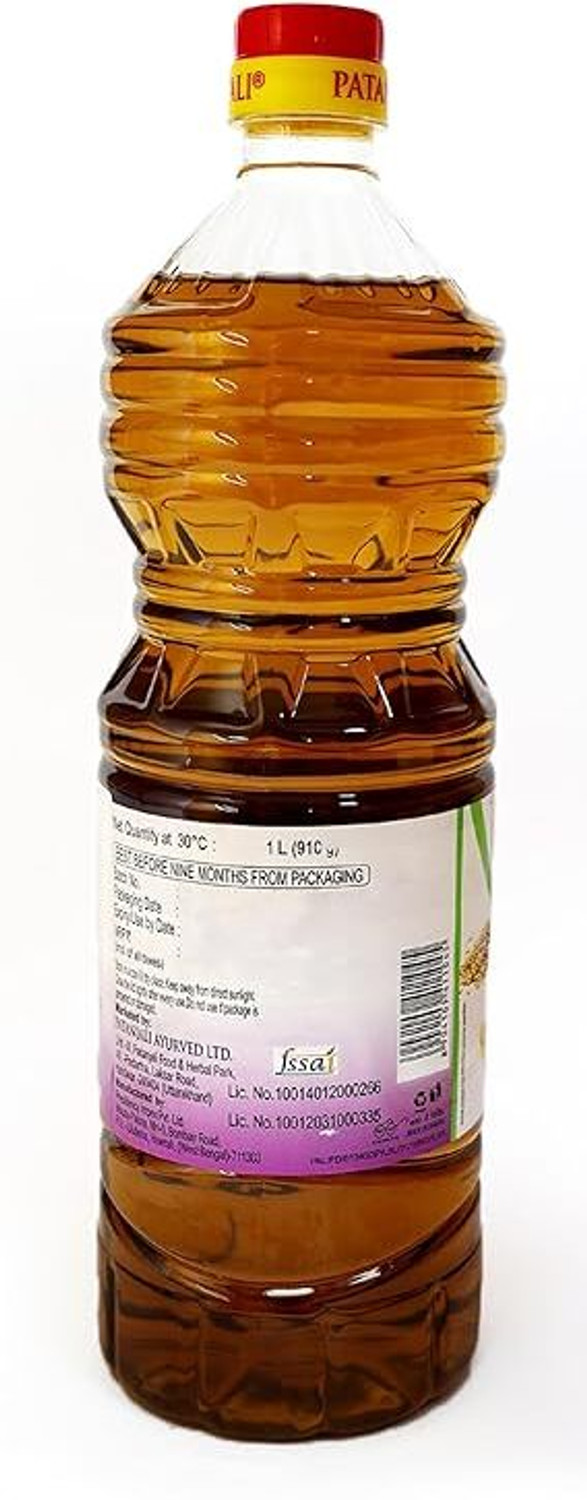 Image of PATANJALI Sesame Oil (Gingelly / Til) Pure & Natural, Edible Oil for Cooking, Frying Sesame Oil