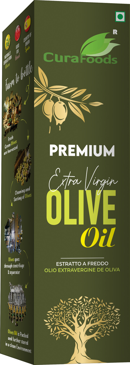 Image of Cura Olive Oil Primium 200ml | 100% Pure & Organic Olive Oil | For Heart wellness Olive Oil