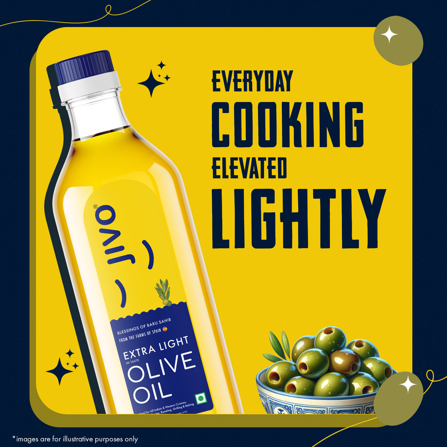 Image of JIVO Extra Light Olive Oil 4 Litre | Imported from Spain Olive Oil