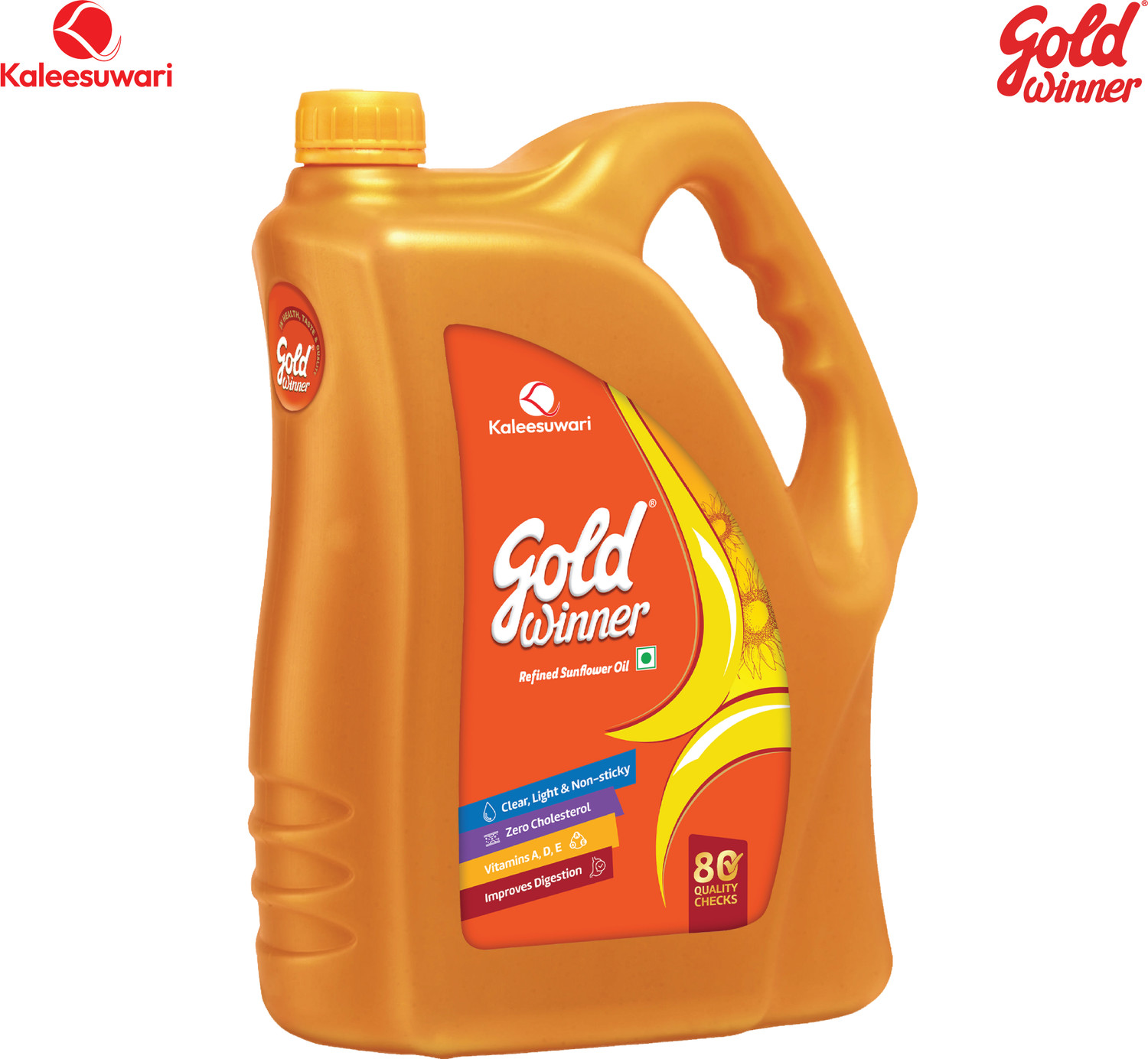 Image of Gold Winner Refined Sunflower Oil Can