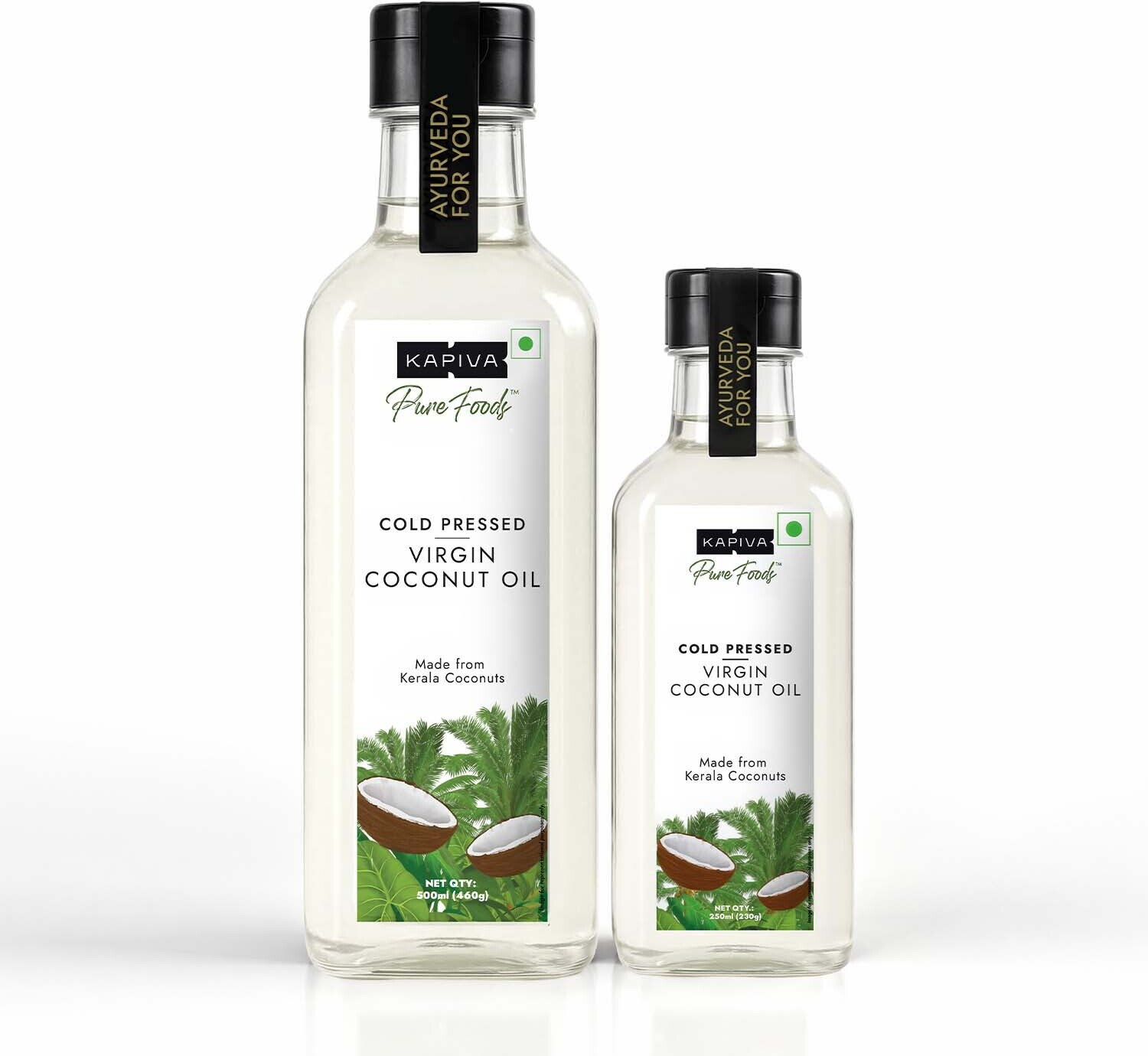 Image of Kapiva Virgin Cold-Pressed | 100% Pure, Unrefined, Organic & Edible Coconut Oil
