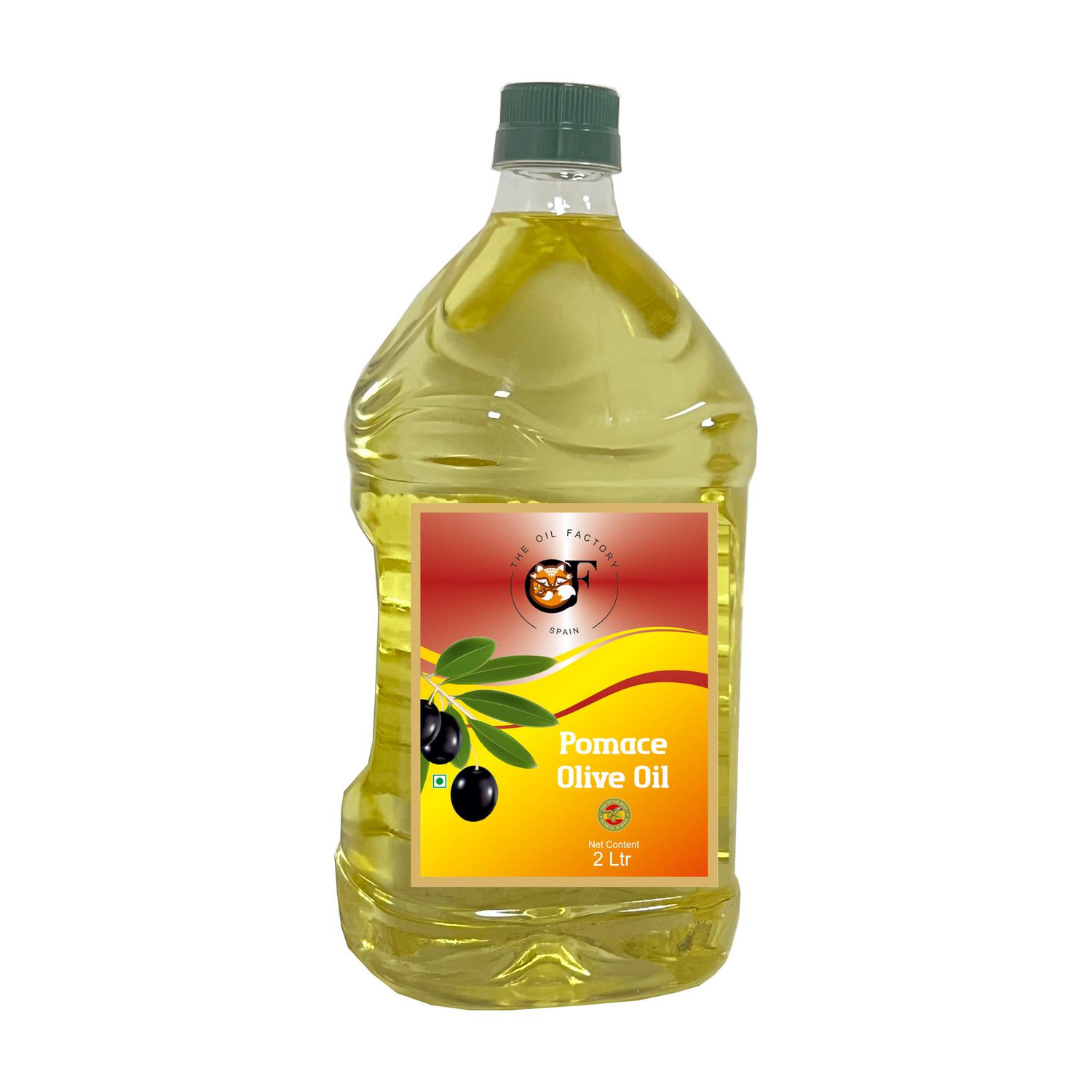 Image of The Oil Factory Pomace Olive Oil, Ideal for All Indian Cooking, (Imported from Spain ) - 2 LTR Olive Oil