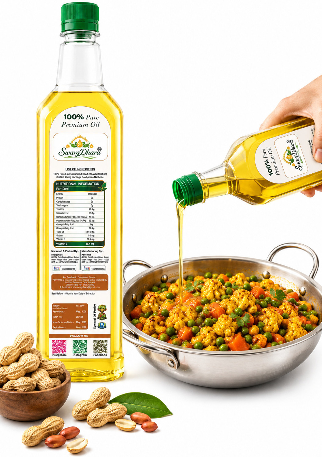 Image of swargdhara Groundnut Groundnut Oil