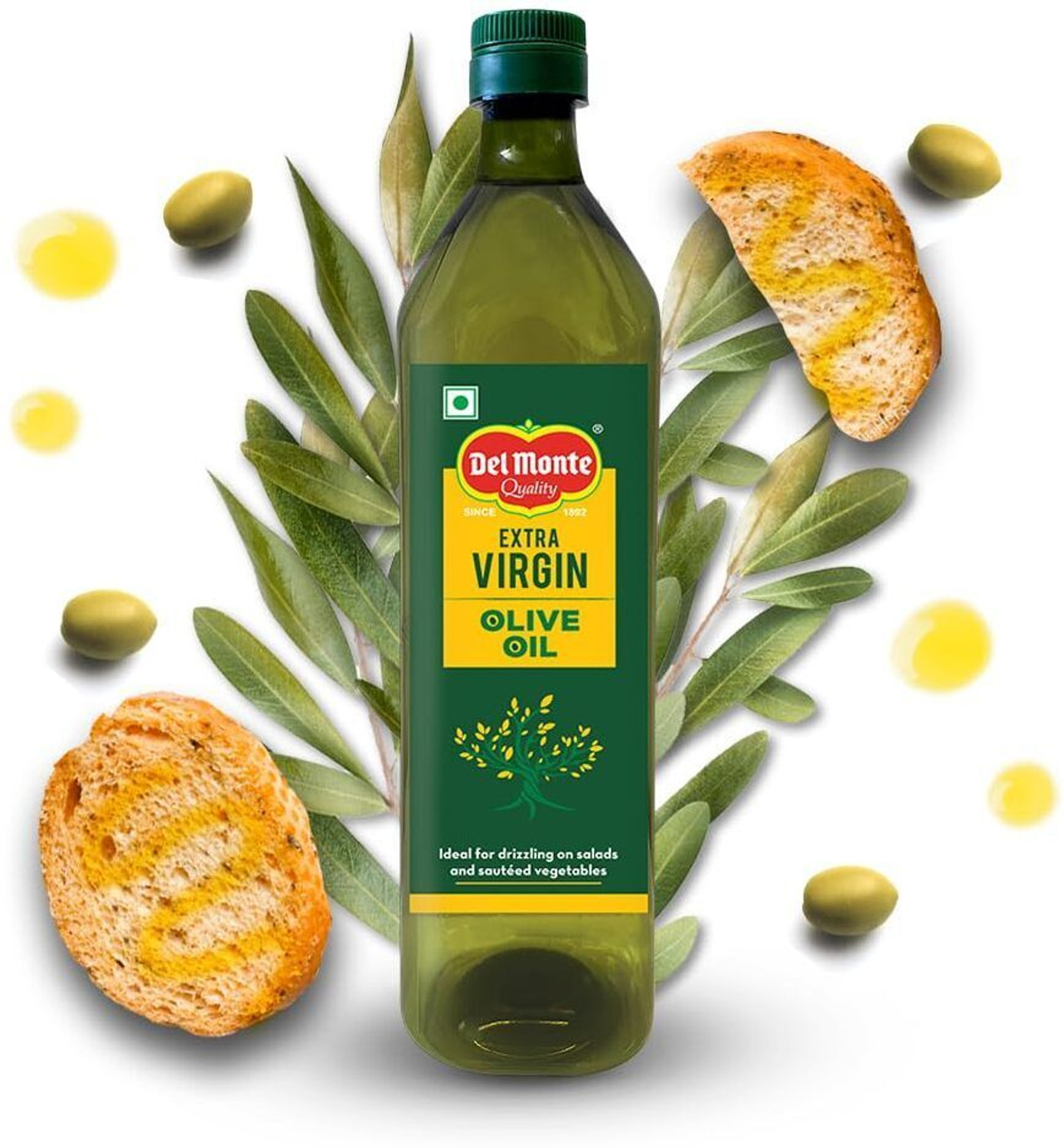 Image of Del Monte Extra Virgin Olive Oil | Cold Extracted from A1 Grade Olives Olive Oil