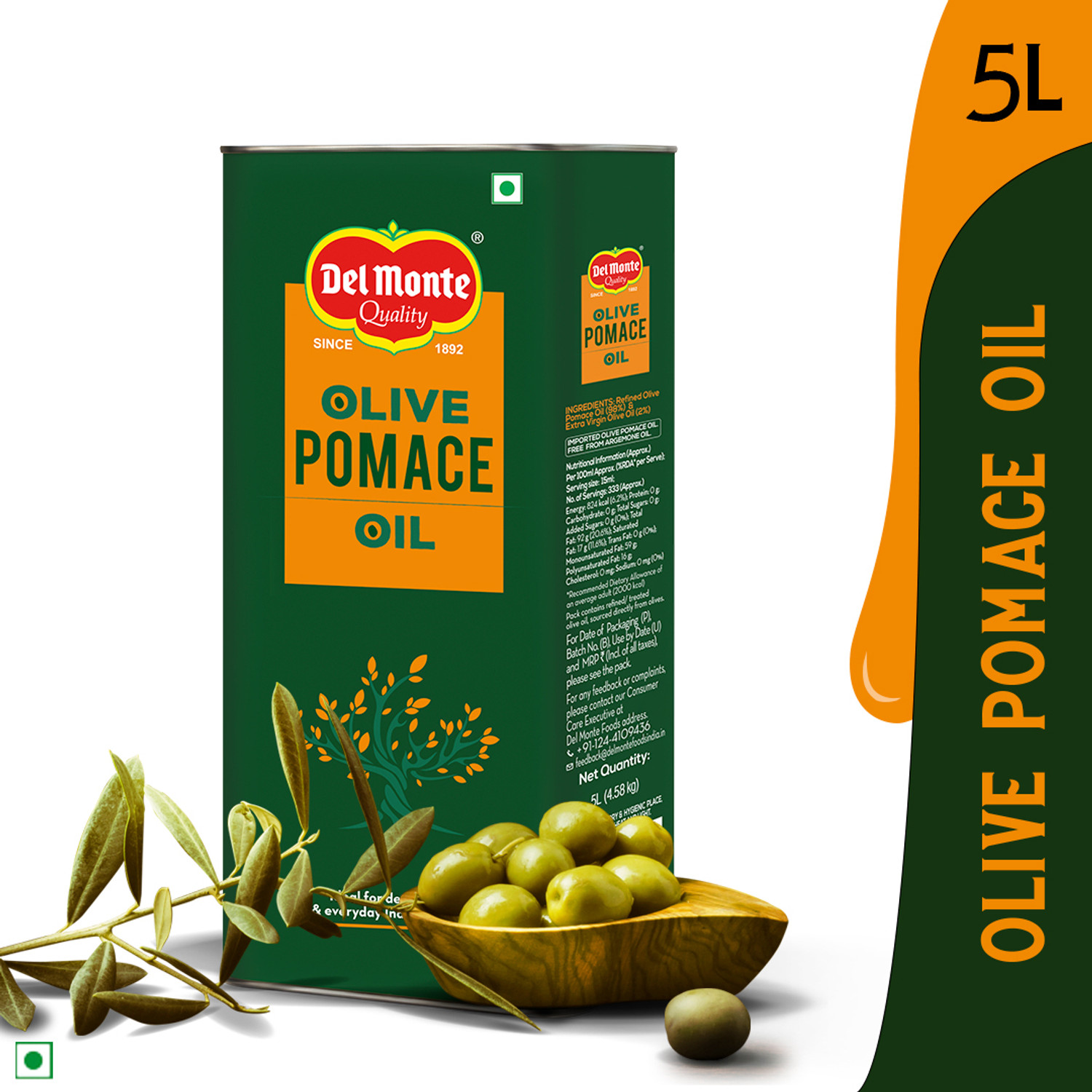 Image of Del Monte Pomace Olive Oil (5 L)