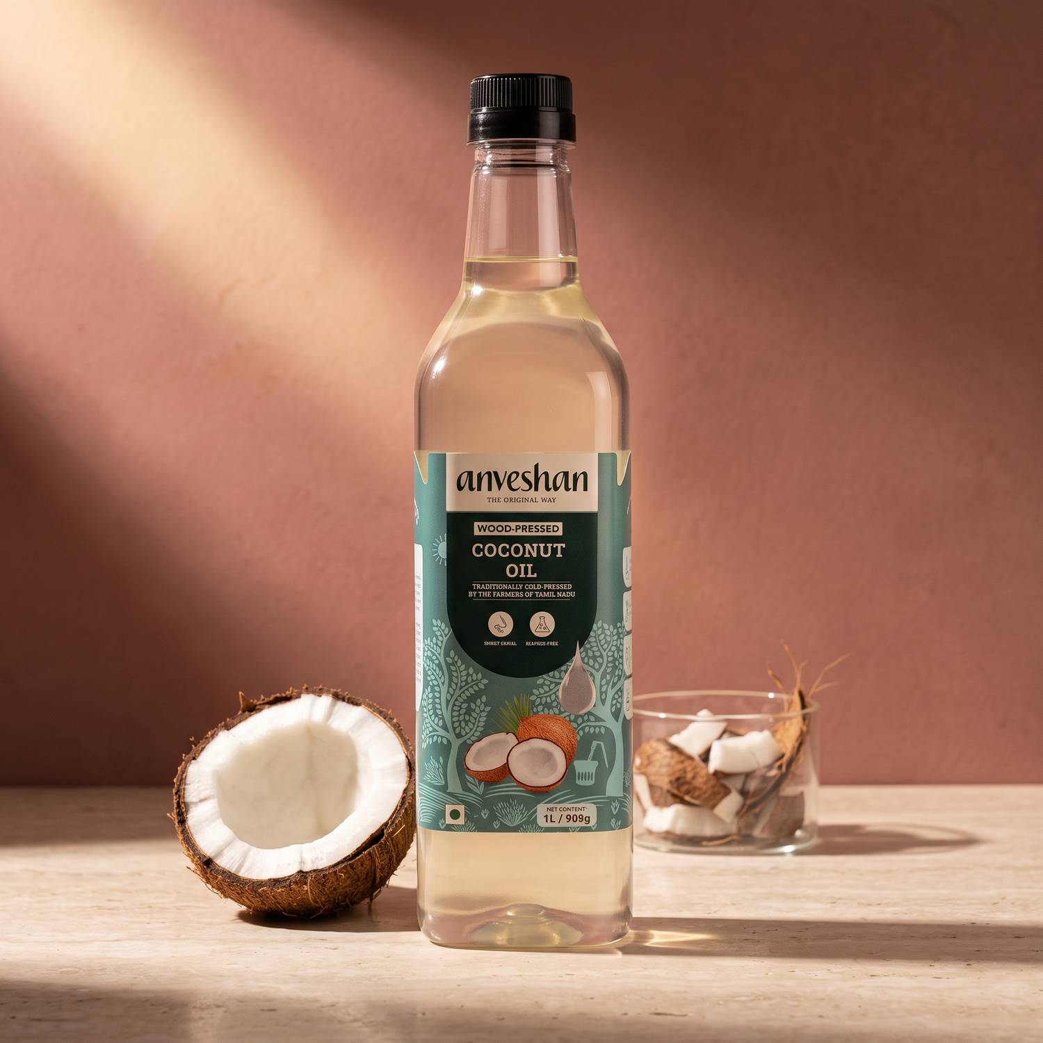 Anveshan Wood Cold Pressed Coconut Oil