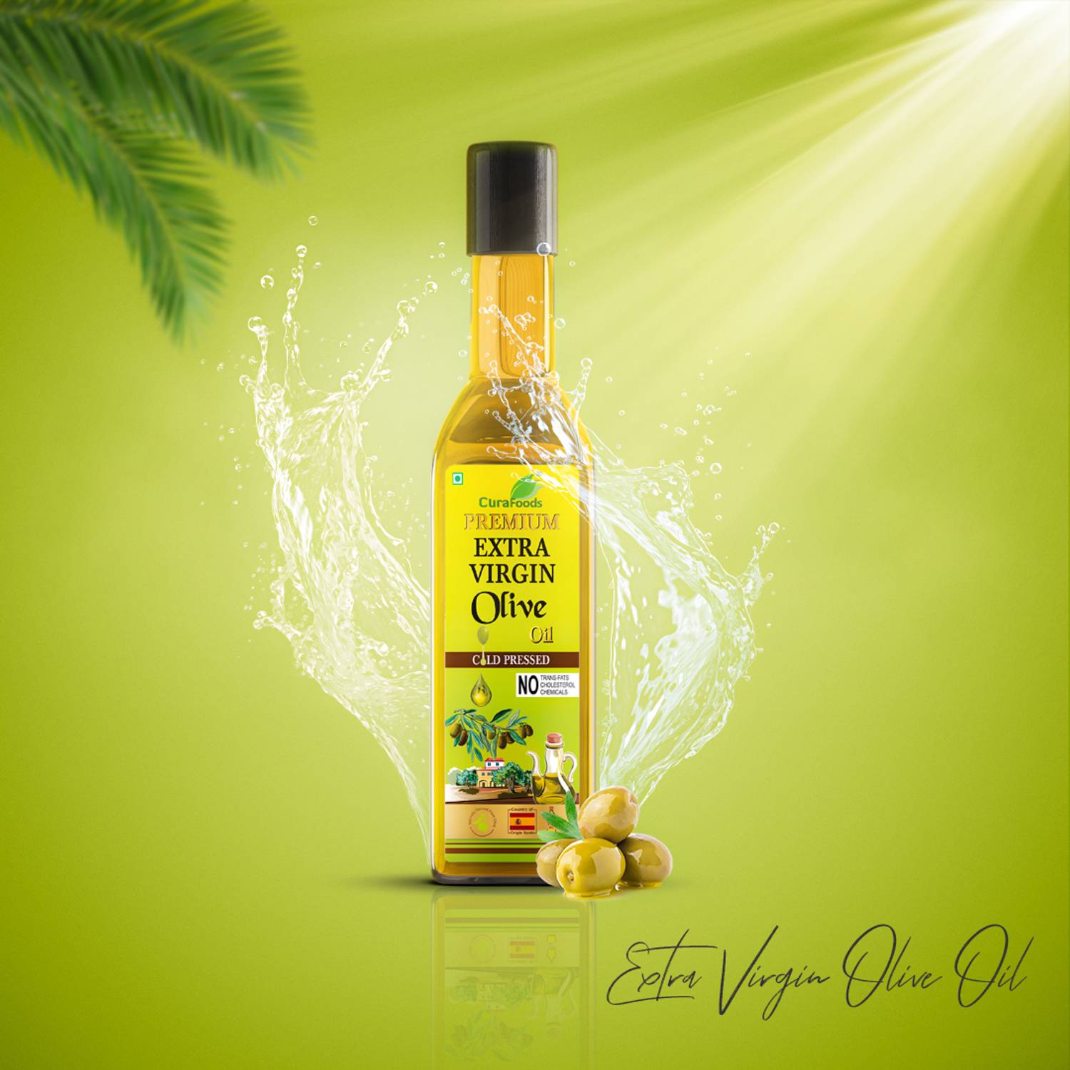 Cura Extra Virgin Olive Oil | 100% Pure, Cold-Pressed | ideal for