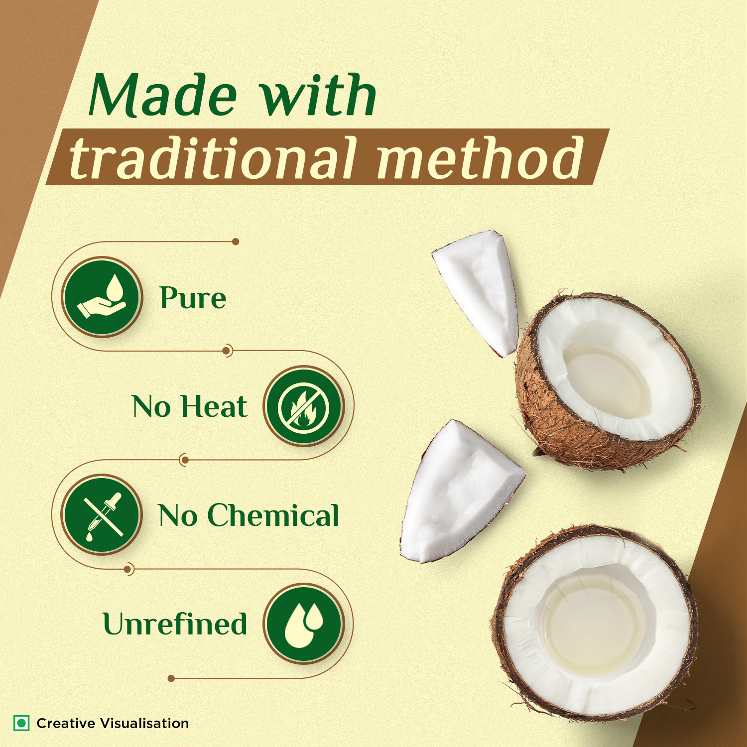Image of Saffola Cold Pressed Coconut Oil
