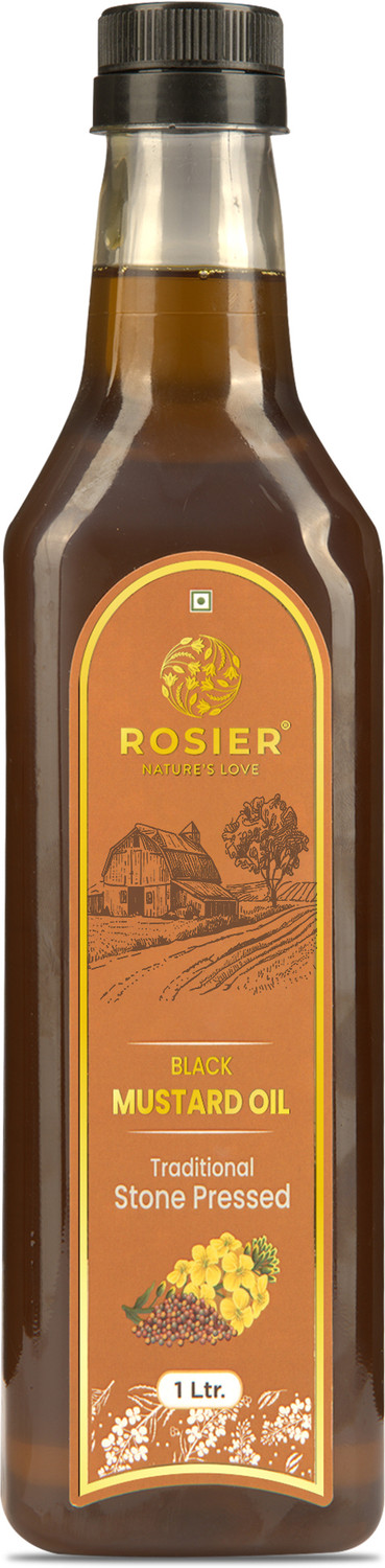Image of ROSIER Wood Pressed Organic Black Mustard Oil 1Ltr Pure, Natural & Healthy Mustard Oil