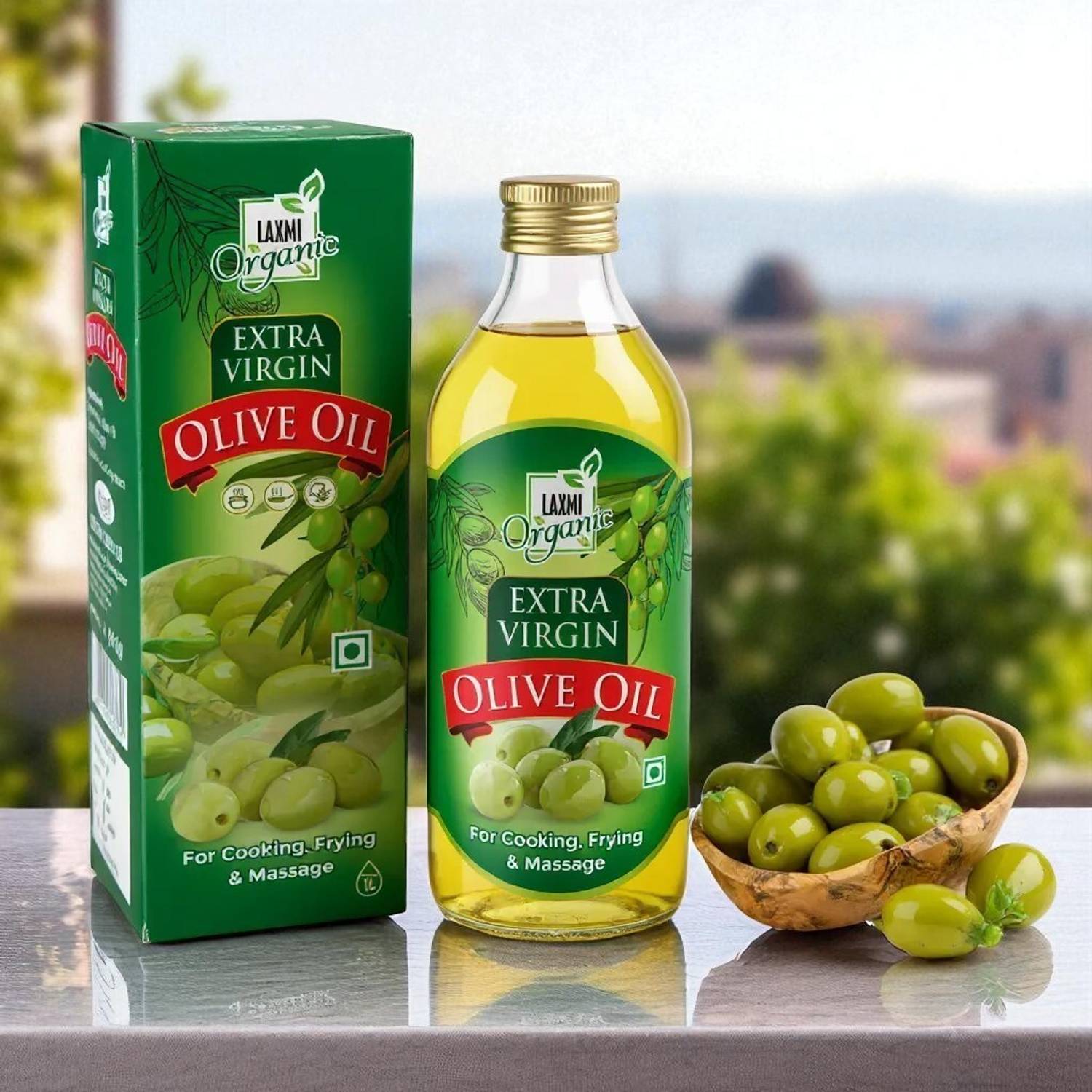 LAXMI ORGANIC extra virgin olive oil for cooking Olive Oil