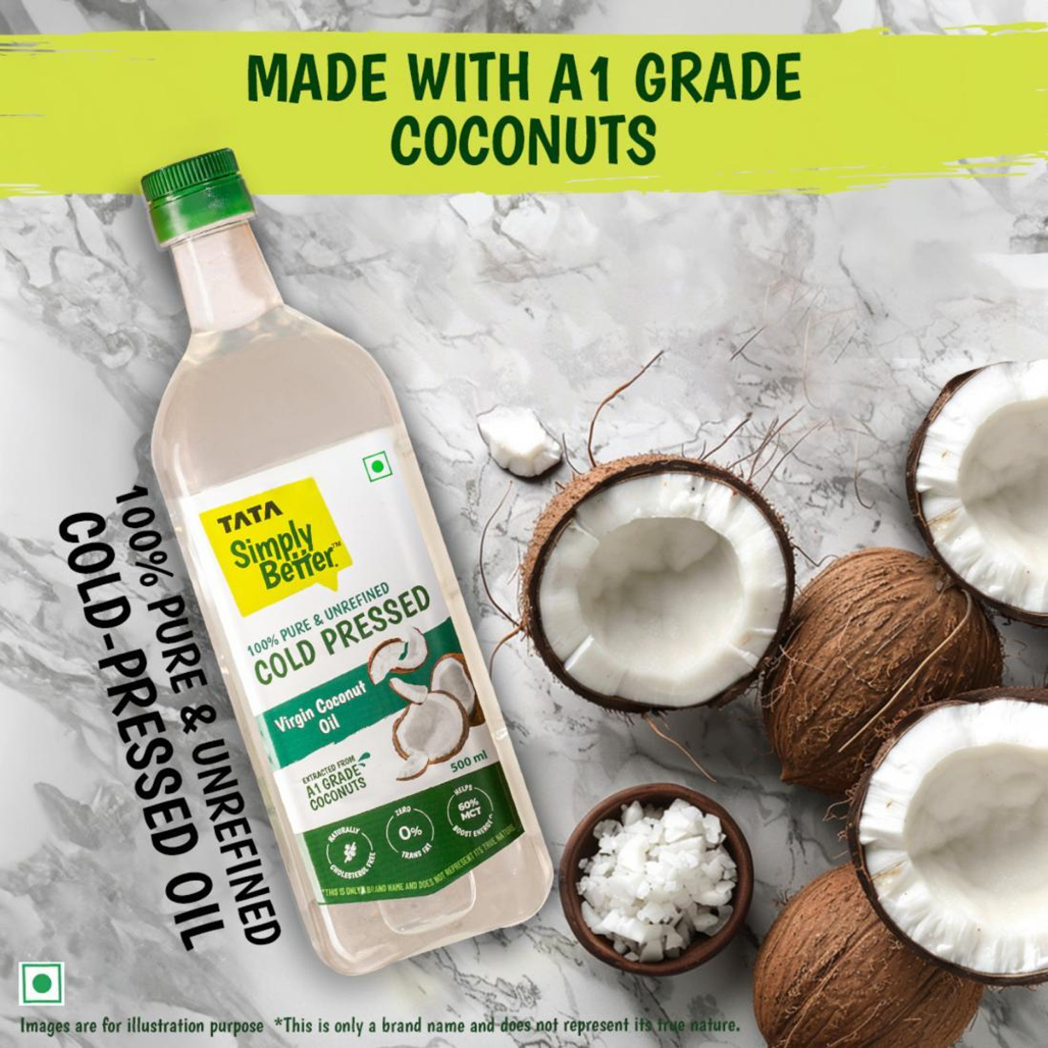 Image of Tata Simply Better Virgin Cold Pressed Coconut Oil