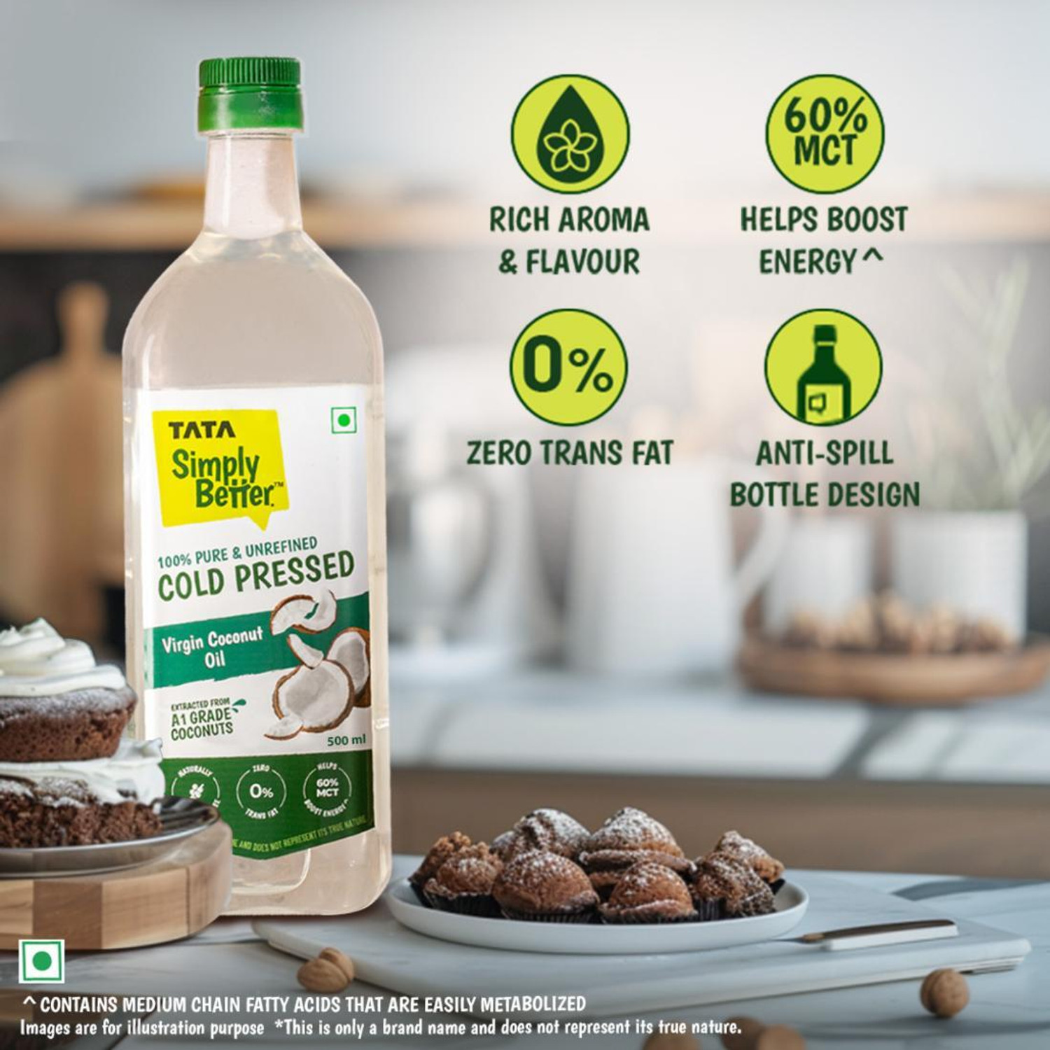 Image of Tata Simply Better Virgin Cold Pressed Coconut Oil