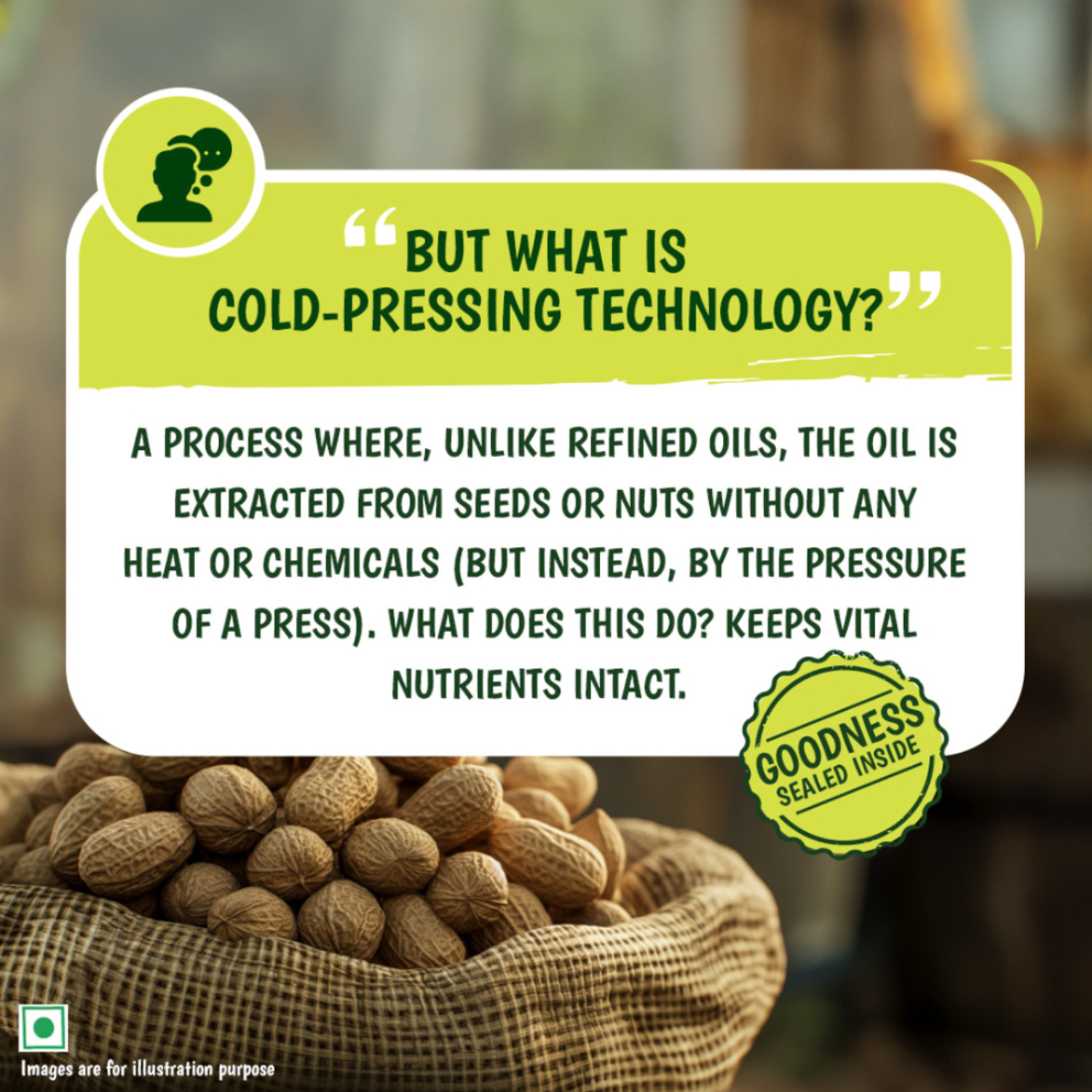 Image of Tata Simply Better Cold Pressed, Pure and Unrefined Groundnut Oil