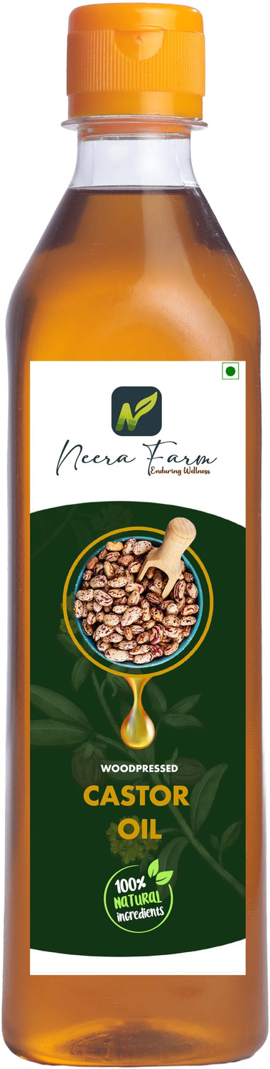 Image of NeeraFarm Cooking Castor Oil | Edible Wood Pressed Unrefined| Castor Oil