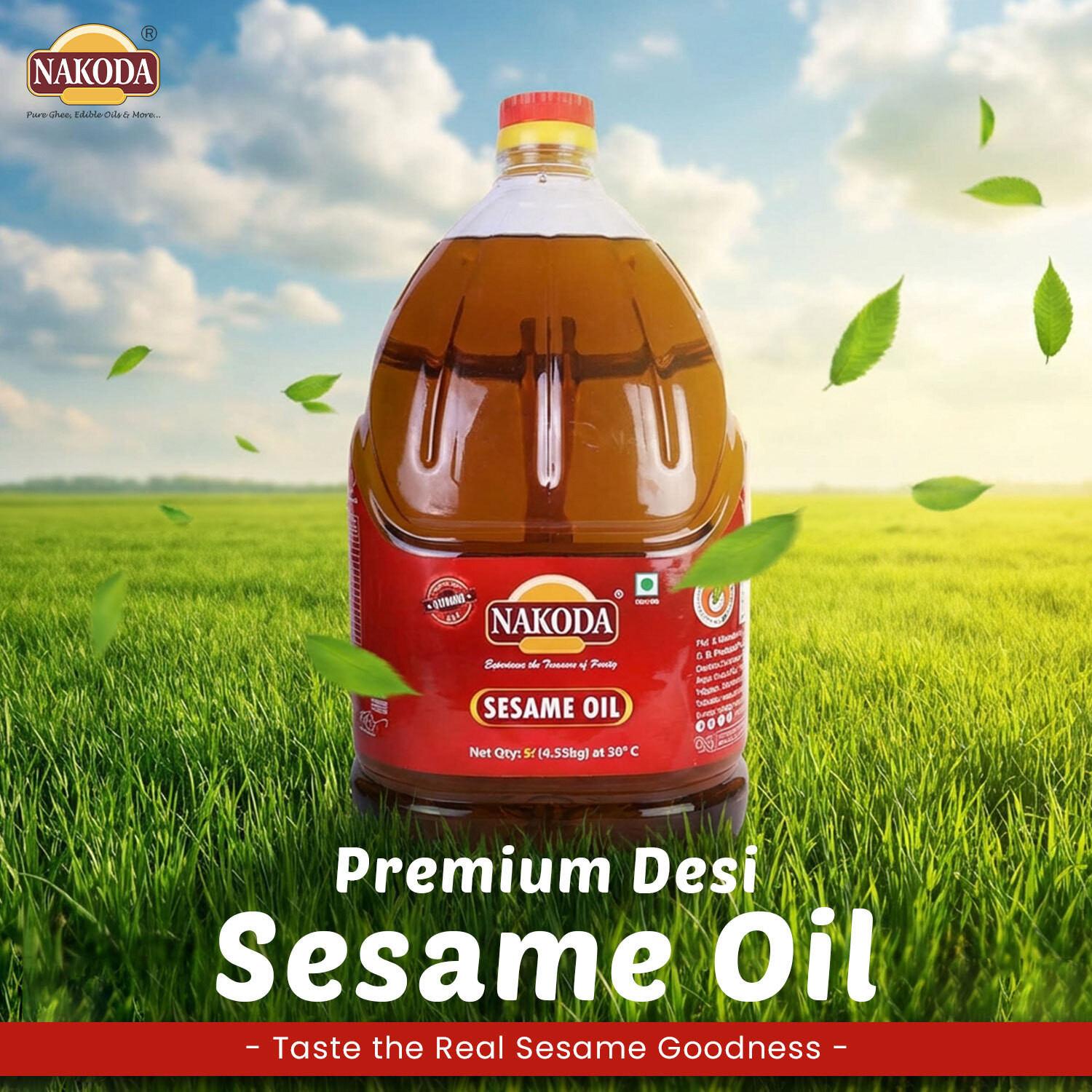 Image of NAKODA 100% Natural Sesame Oil ( Teel /Til Tel) Sesame Oil