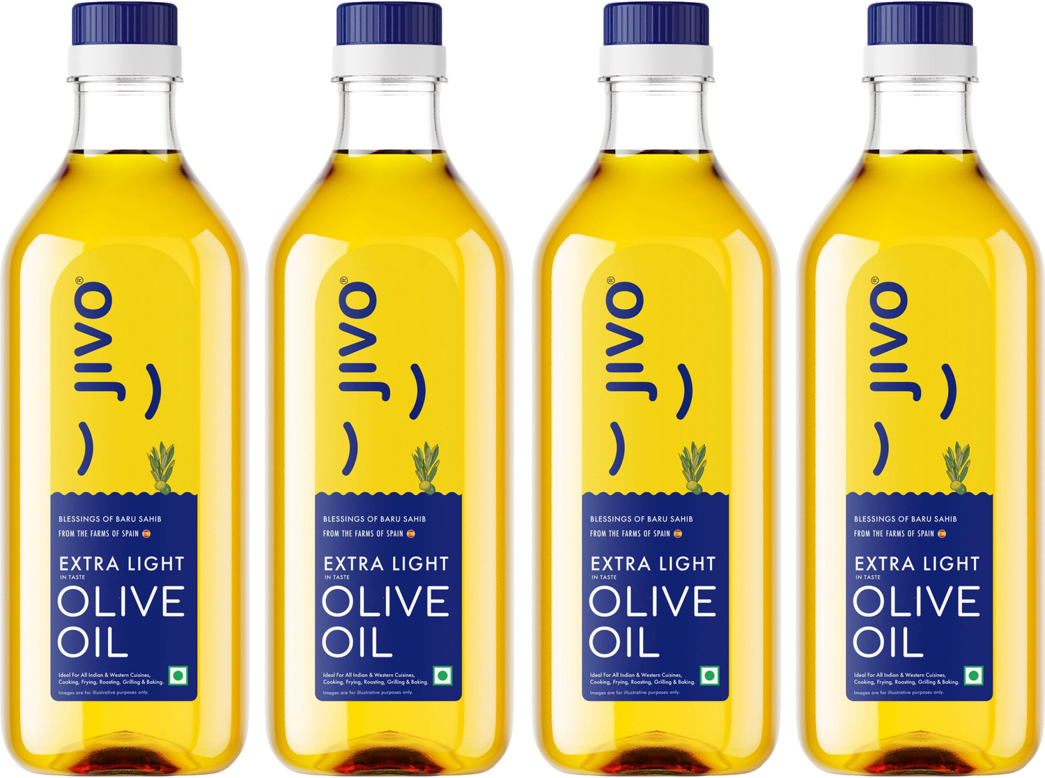 Image of JIVO Extra Light Olive Oil 4 Litre | Imported from Spain Olive Oil