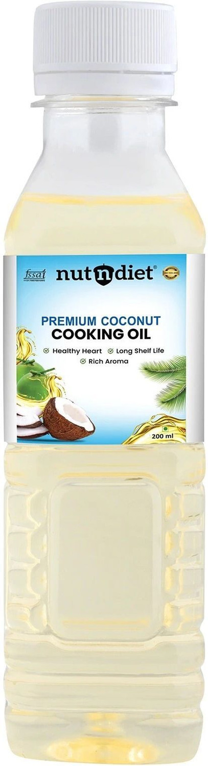Image of nutndiet Premium Edible Coconut Cooking Oil | Chemical-Free, Rich in Nutrients Coconut Oil