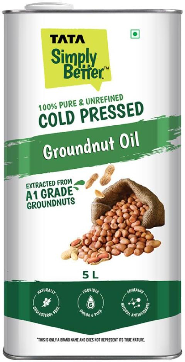 Image of Tata Simply Better Cold Pressed, Pure and Unrefined Groundnut Oil