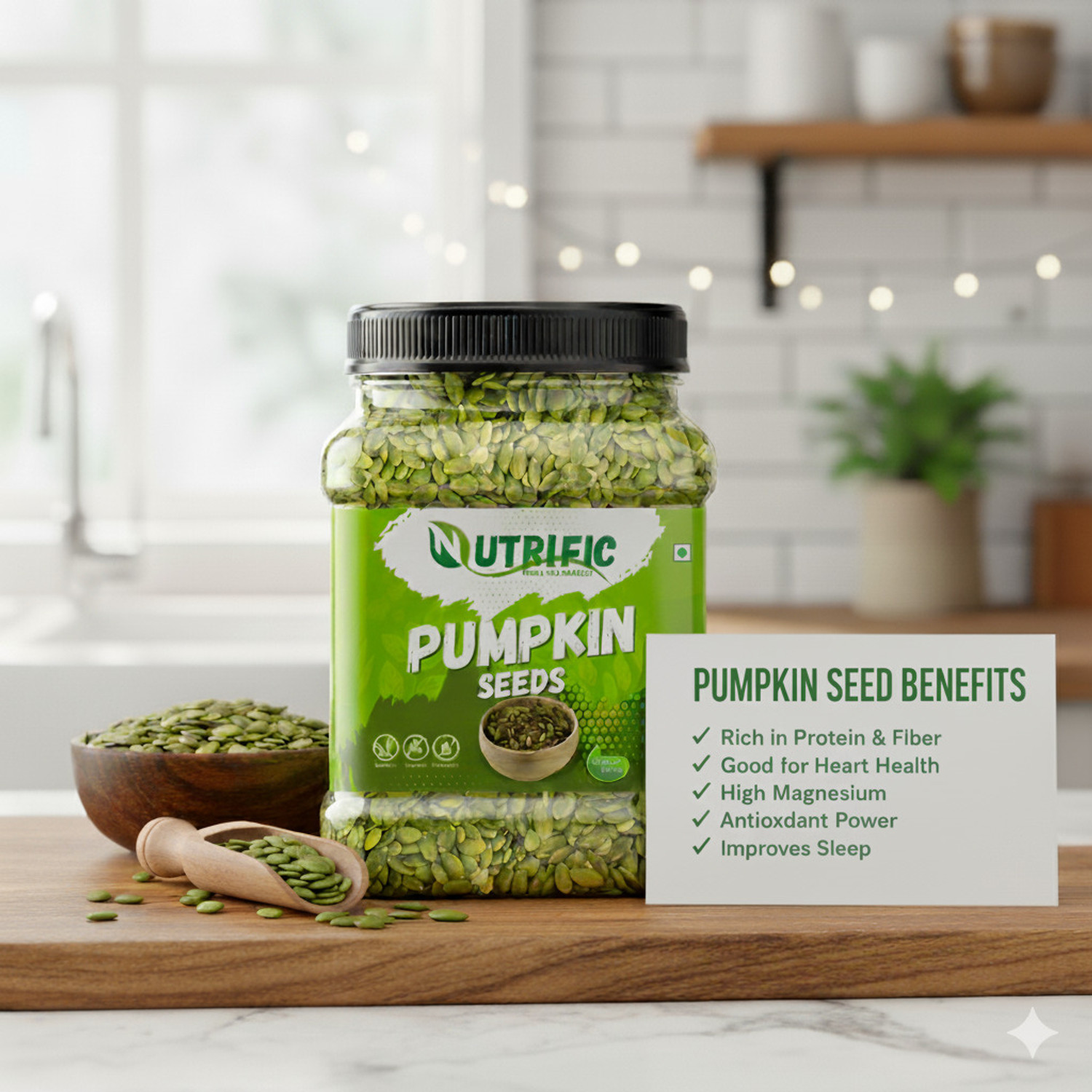 Image of Nutrific Pumpkin Sunflower Combo | Seeds Combo | Superfood | Immunity Booster | Pumpkin Seeds, Sunflower Seeds