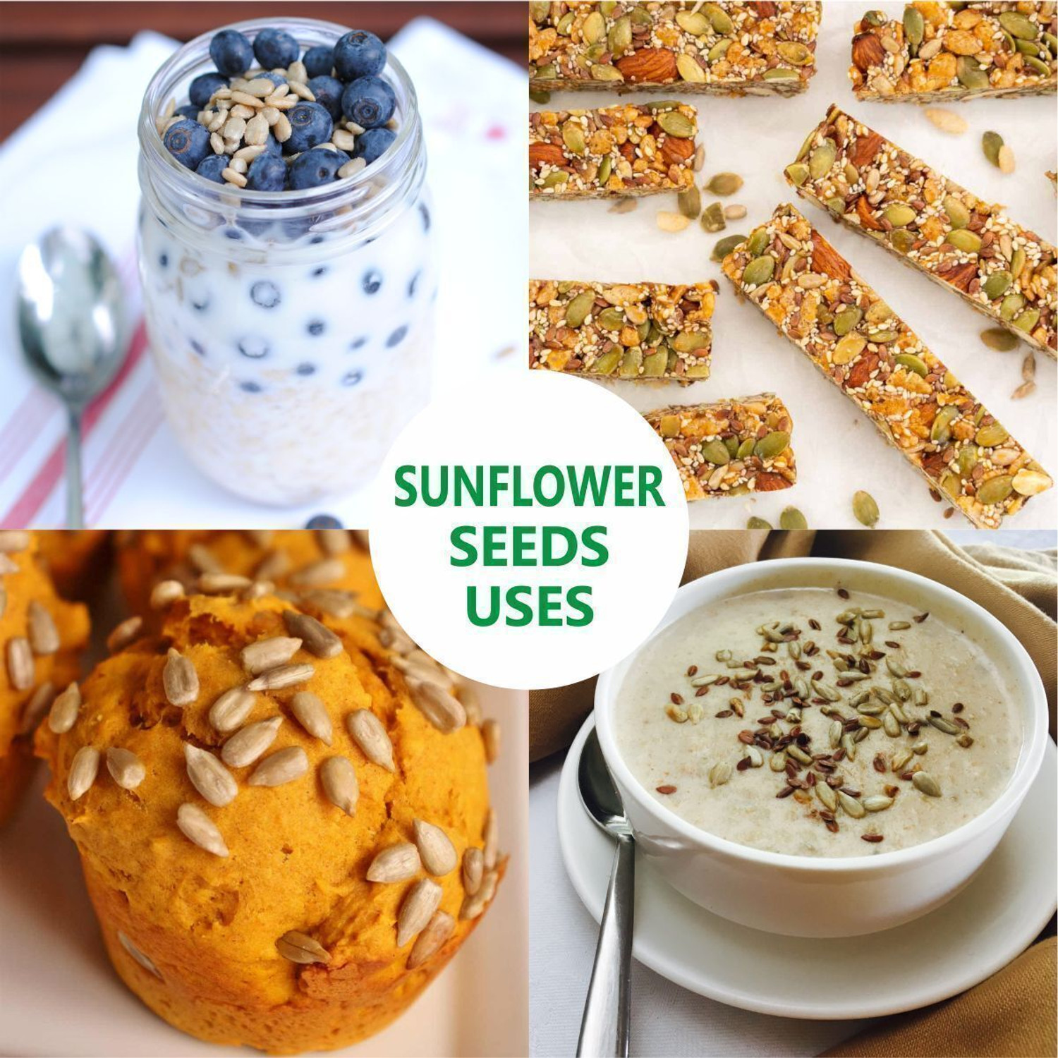 Image of EATOR Seeds Combo 400gm (100gm Each), Pack of 4, Pumpkin Seeds, Chia Seeds, Sunflower Seeds, Brown Flax Seeds