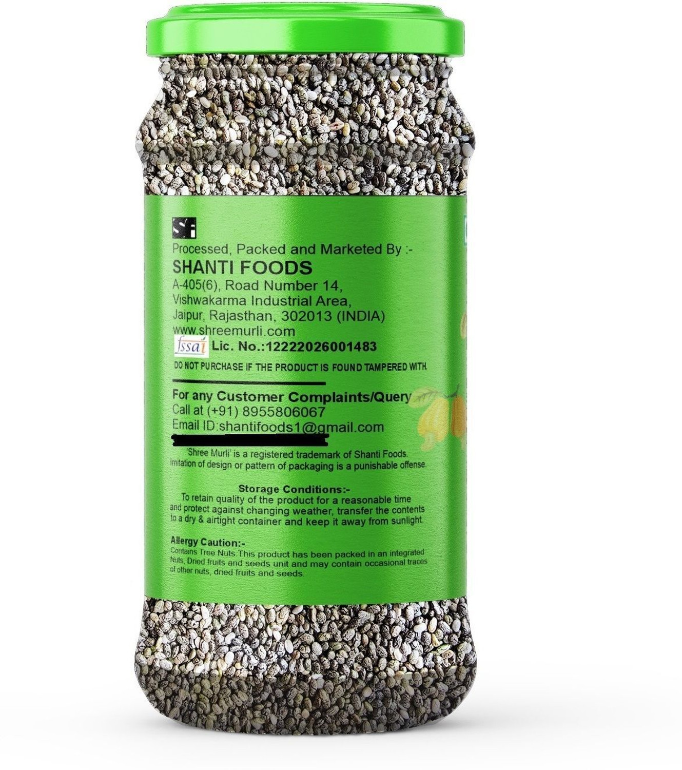 Image of SHREE MURLI Combo of Chia, Pumpkin, Sunflower & Flax Seeds |Good for Weight Loss Management| Brown Flax Seeds, Chia Seeds, Pumpkin Seeds, Sunflower Seeds