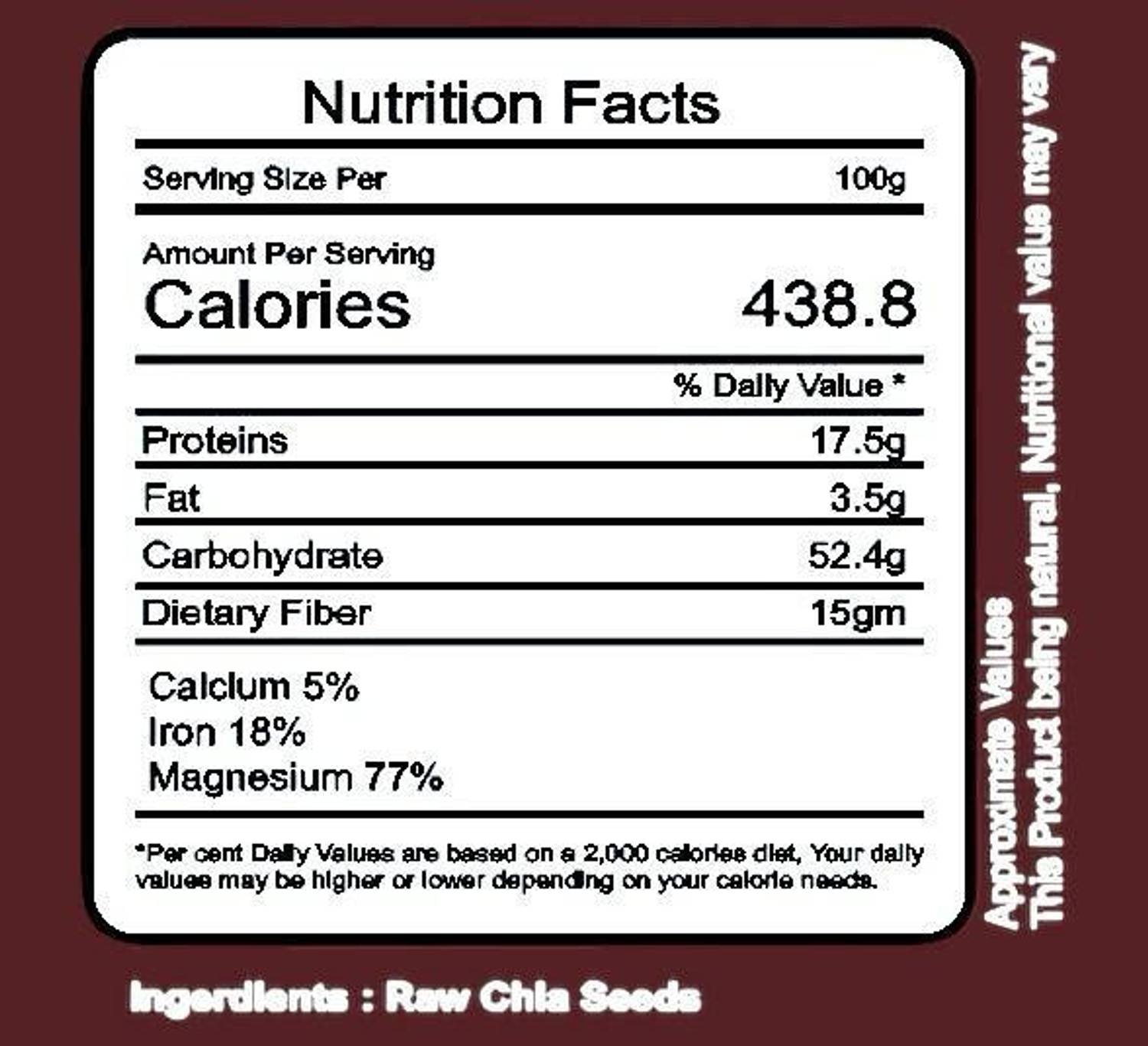 NUTTYLYF Raw Chia Seeds 139g - Image 3