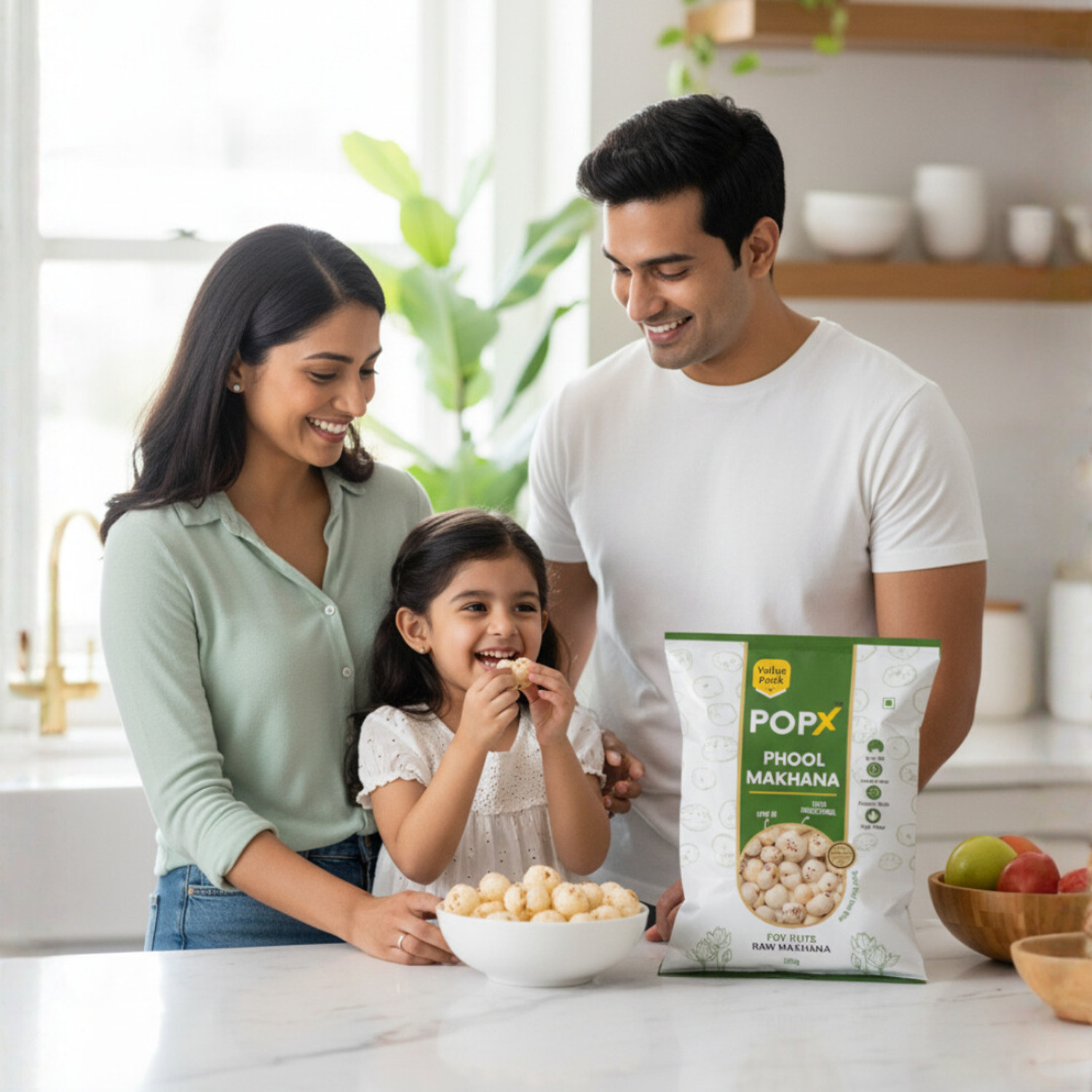 Image of POPX Makhana 100 g | Premium Raw Phool Makhana | Fox Nut | High Protein Snack Makhana (100 g)