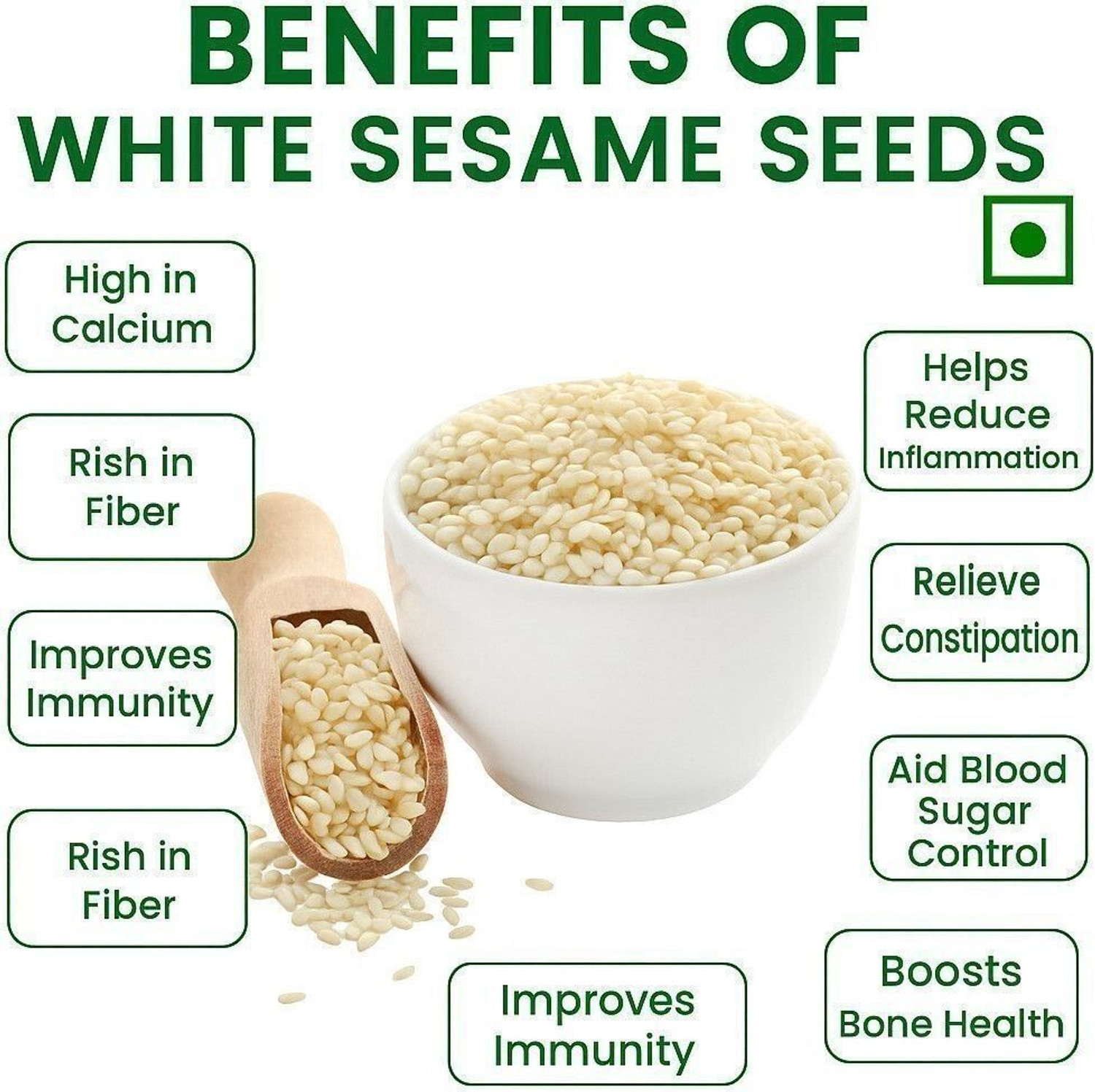 Image of BOKF Safed til / White Sesame Seeds