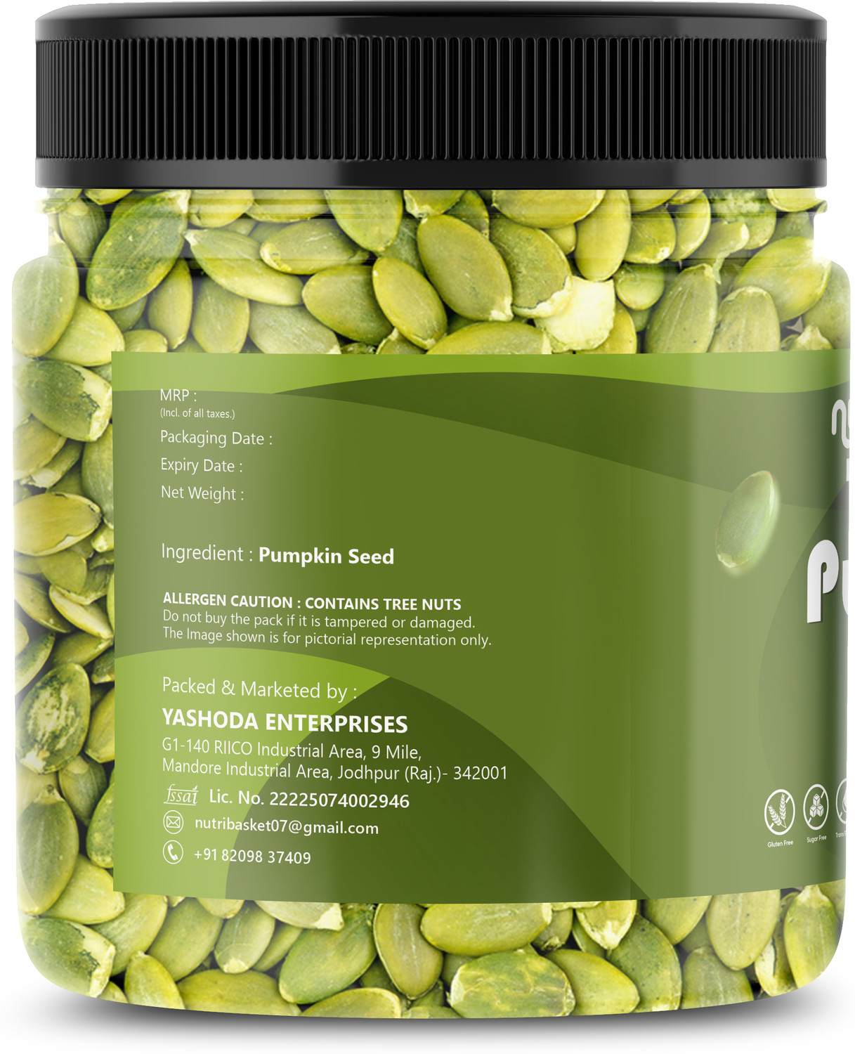 Image of nutribasket RAW SUPER SEEDS COMBO PACK 4 X 250GM Pumpkin Seeds, Chia Seeds, Sunflower Seeds, Roasted Flax Seeds