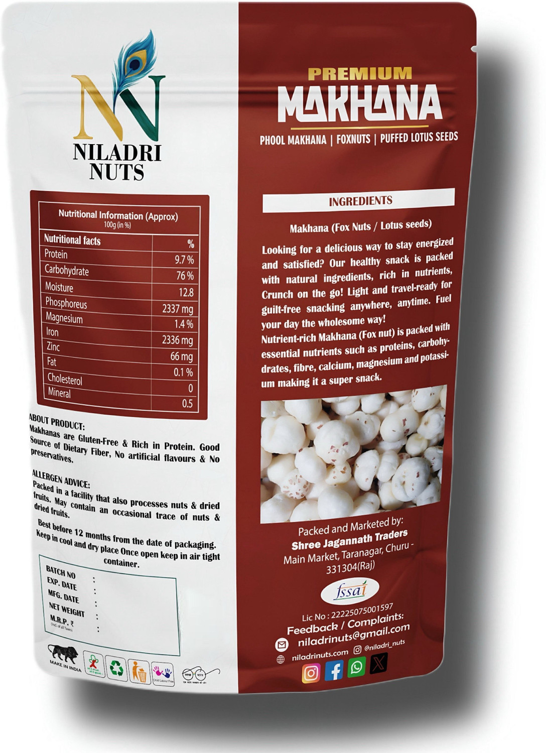 Image of niladri nuts Premium Makhana